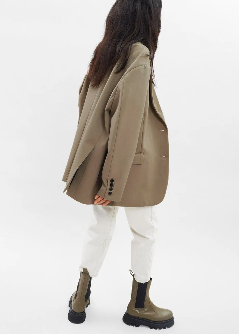 Frankie Oversized Boyfriend Blazer - Desert Taupe sold by Frankie Shop product image thumbnail 5