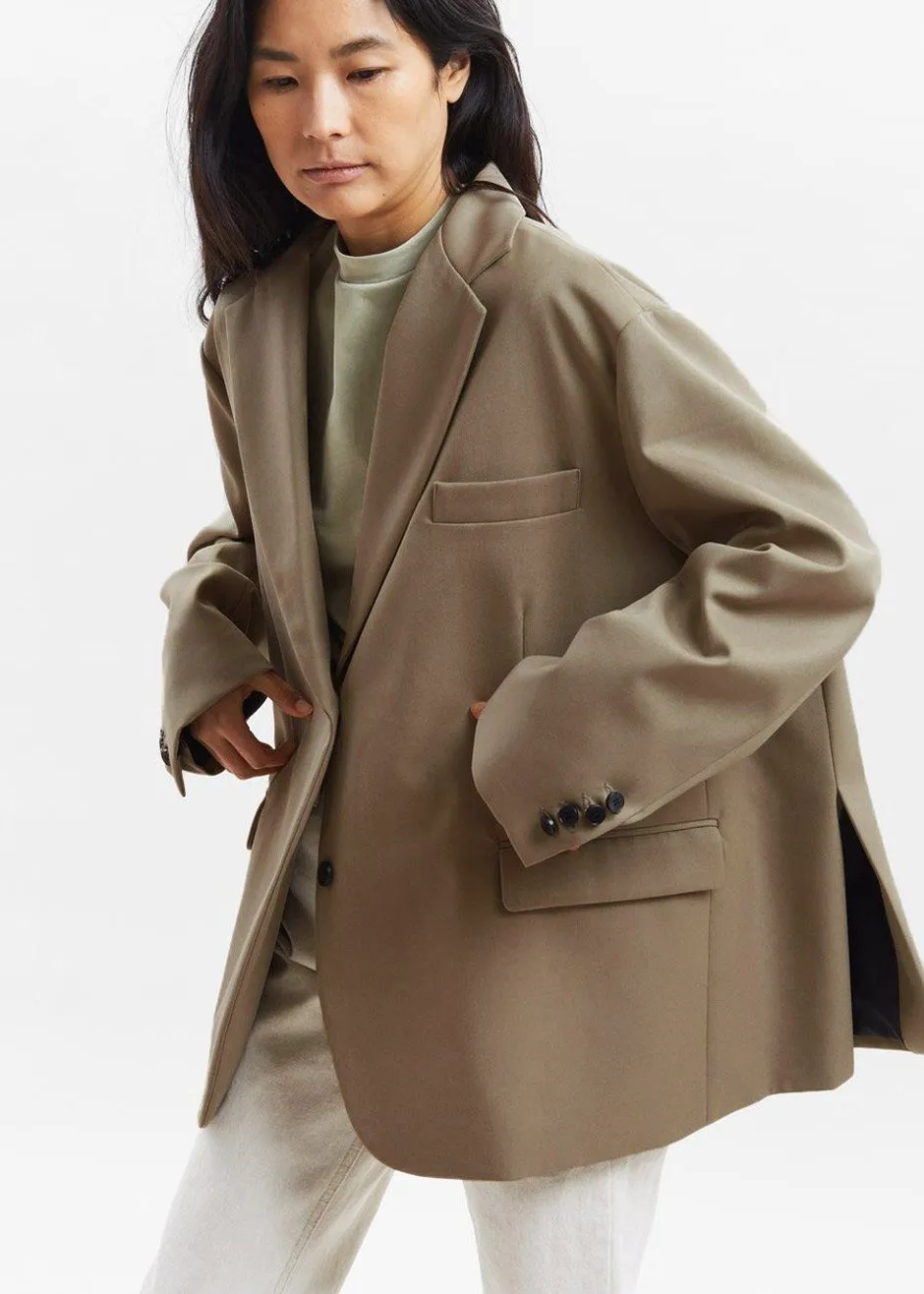 Frankie Oversized Boyfriend Blazer - Desert Taupe sold by Frankie Shop product image thumbnail 4