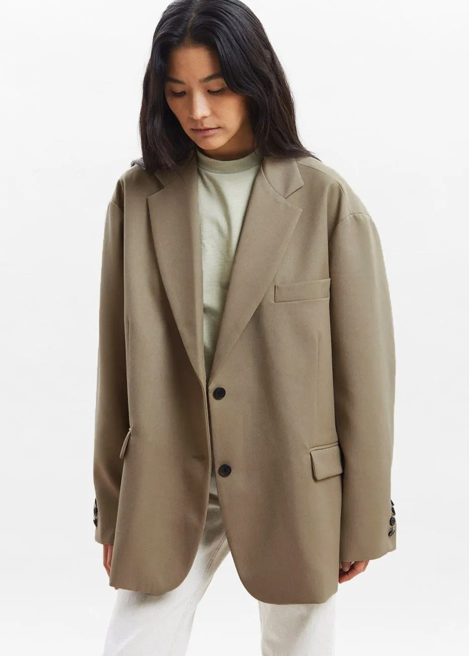 Frankie Oversized Boyfriend Blazer - Desert Taupe sold by Frankie Shop product image thumbnail 2
