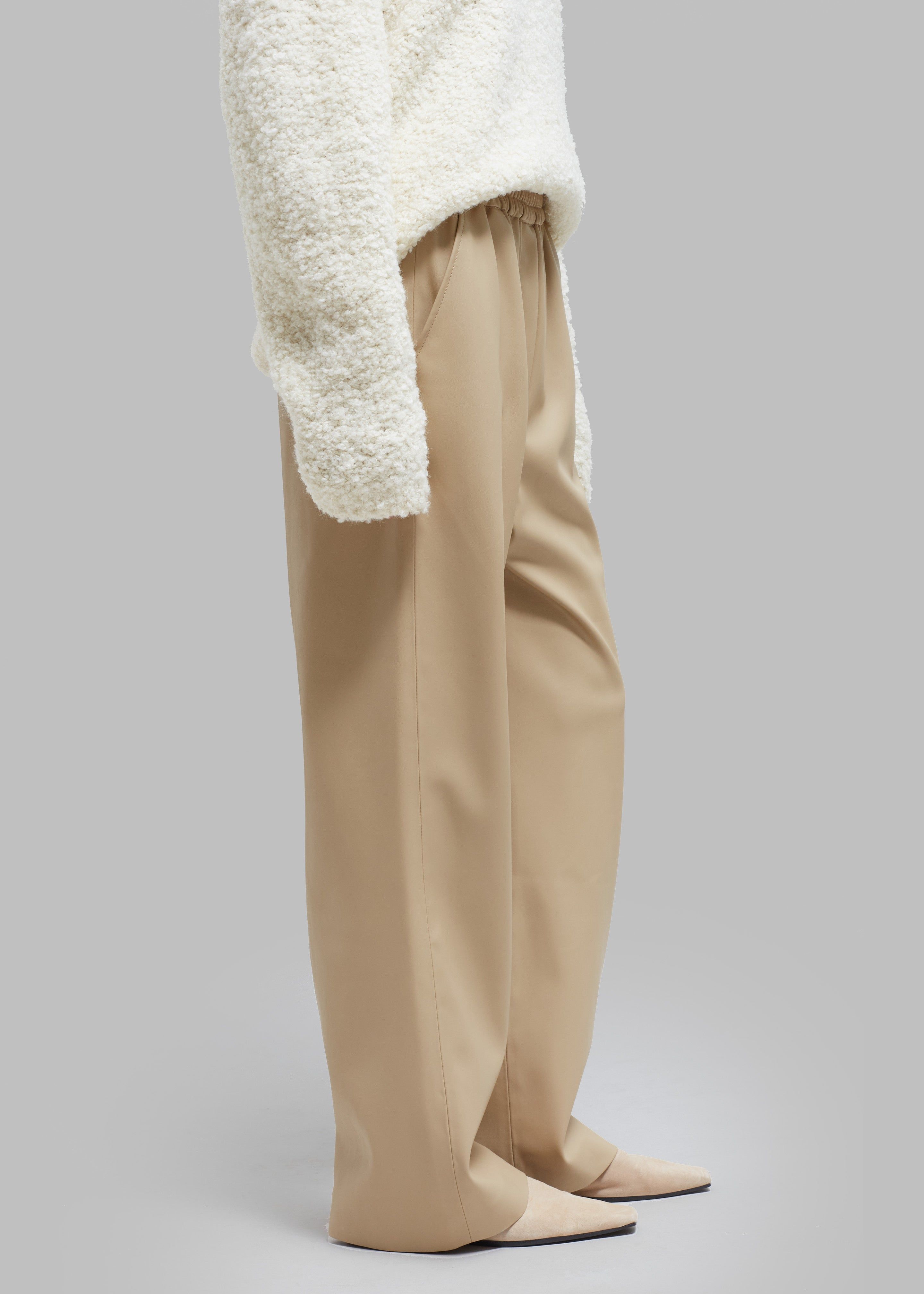 Kelan Faux Leather Pants - Butter sold by Frankie Shop product image thumbnail 4