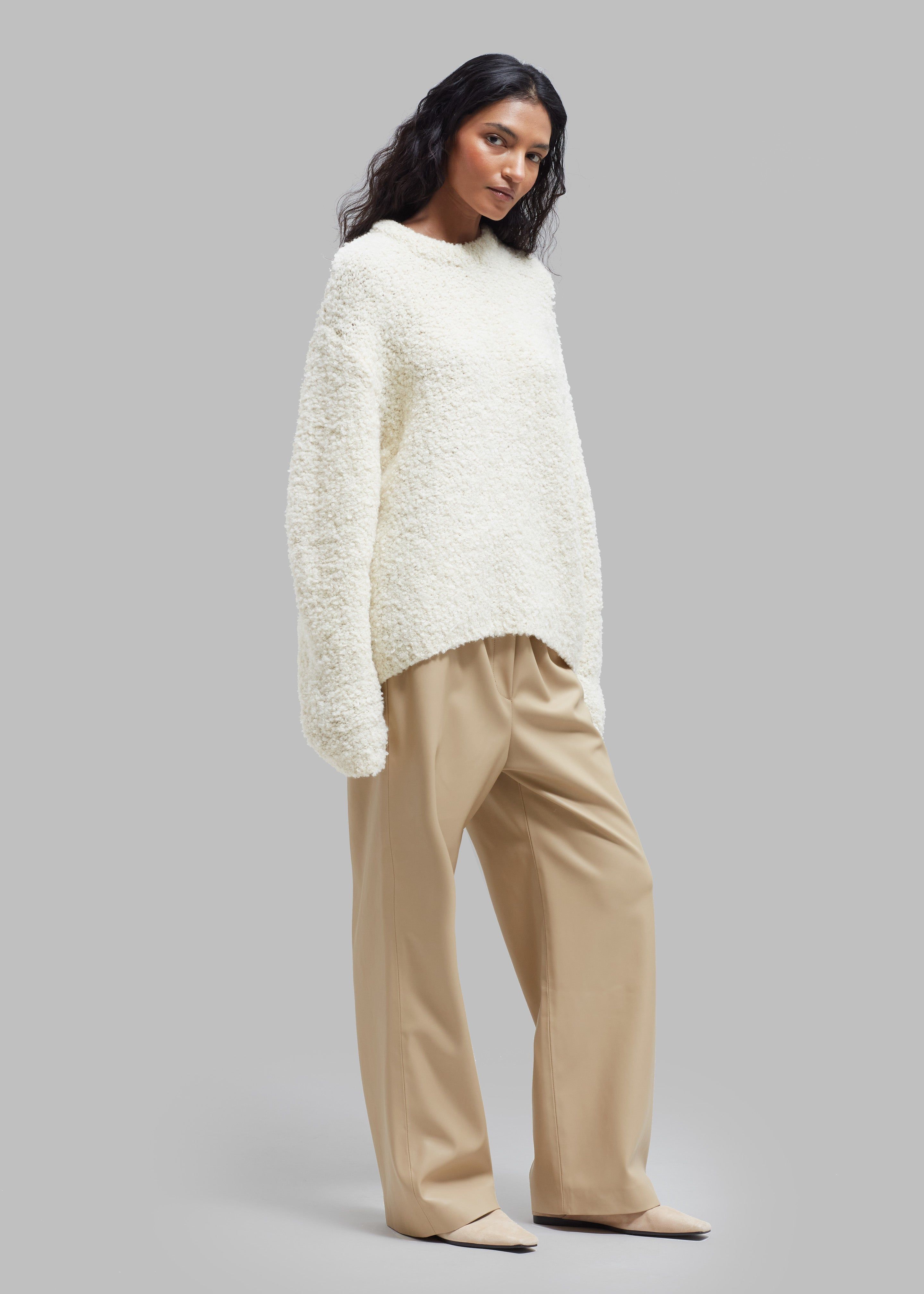 Kelan Faux Leather Pants - Butter sold by Frankie Shop