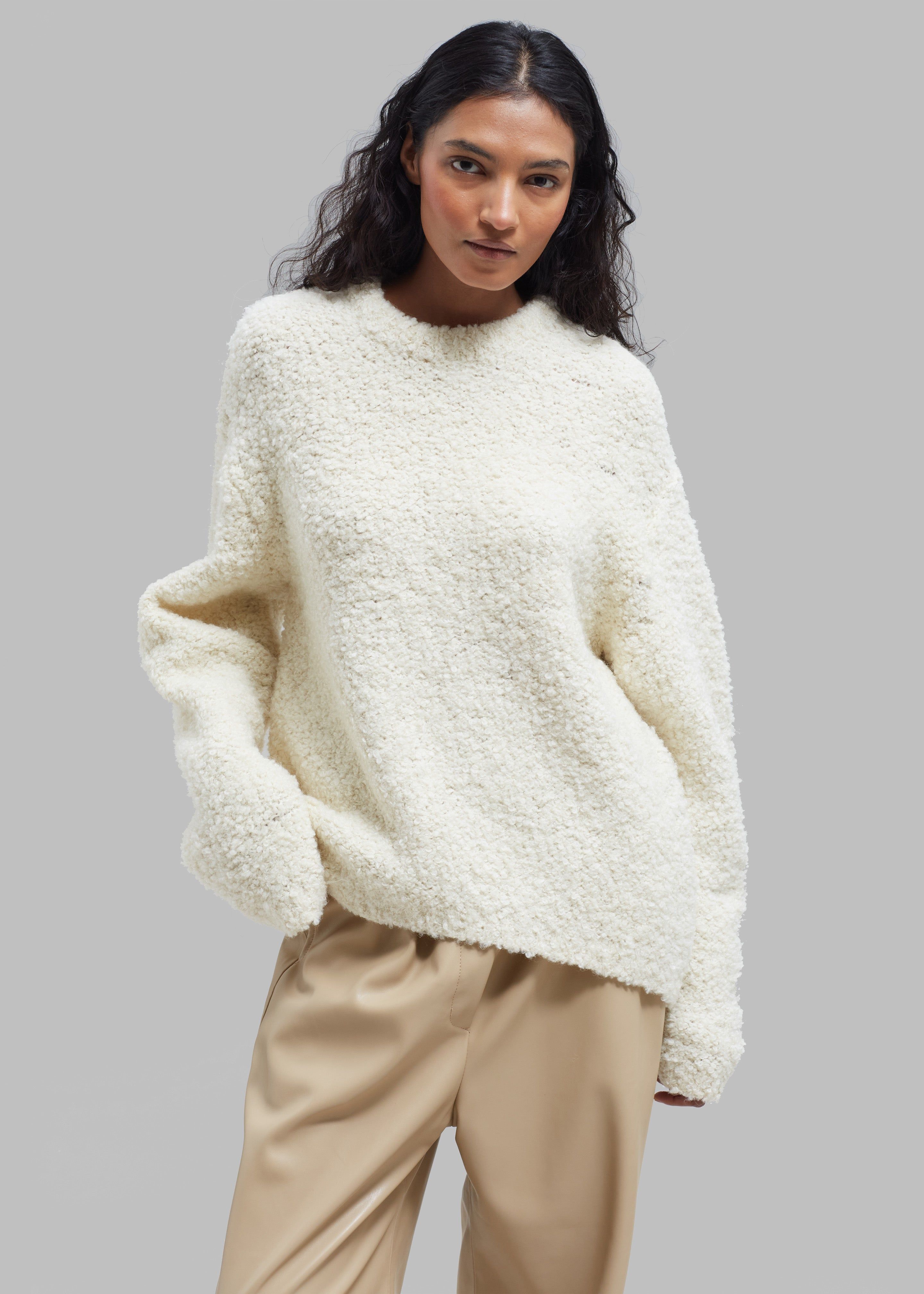 Kelan Faux Leather Pants - Butter sold by Frankie Shop product image thumbnail 5