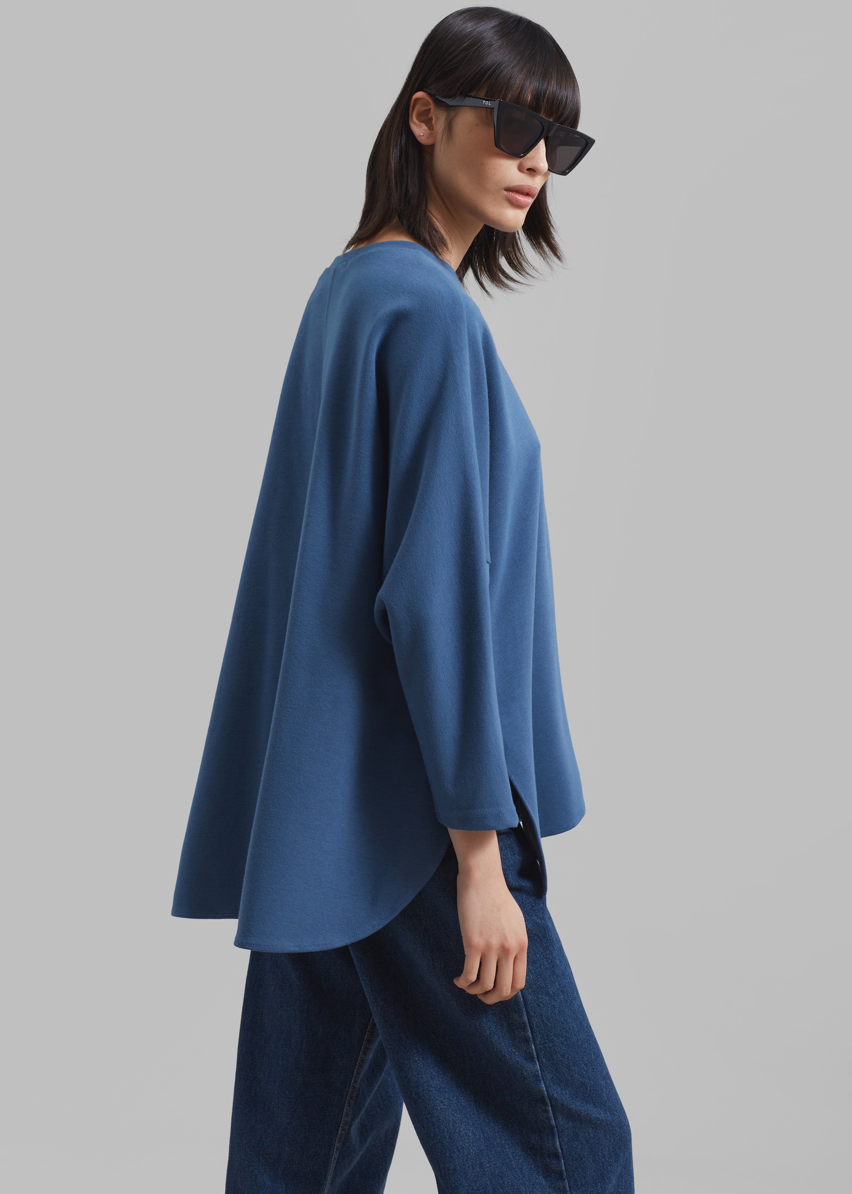 Campbell Long Sleeve Tee - Blue sold by Frankie Shop product image thumbnail 4