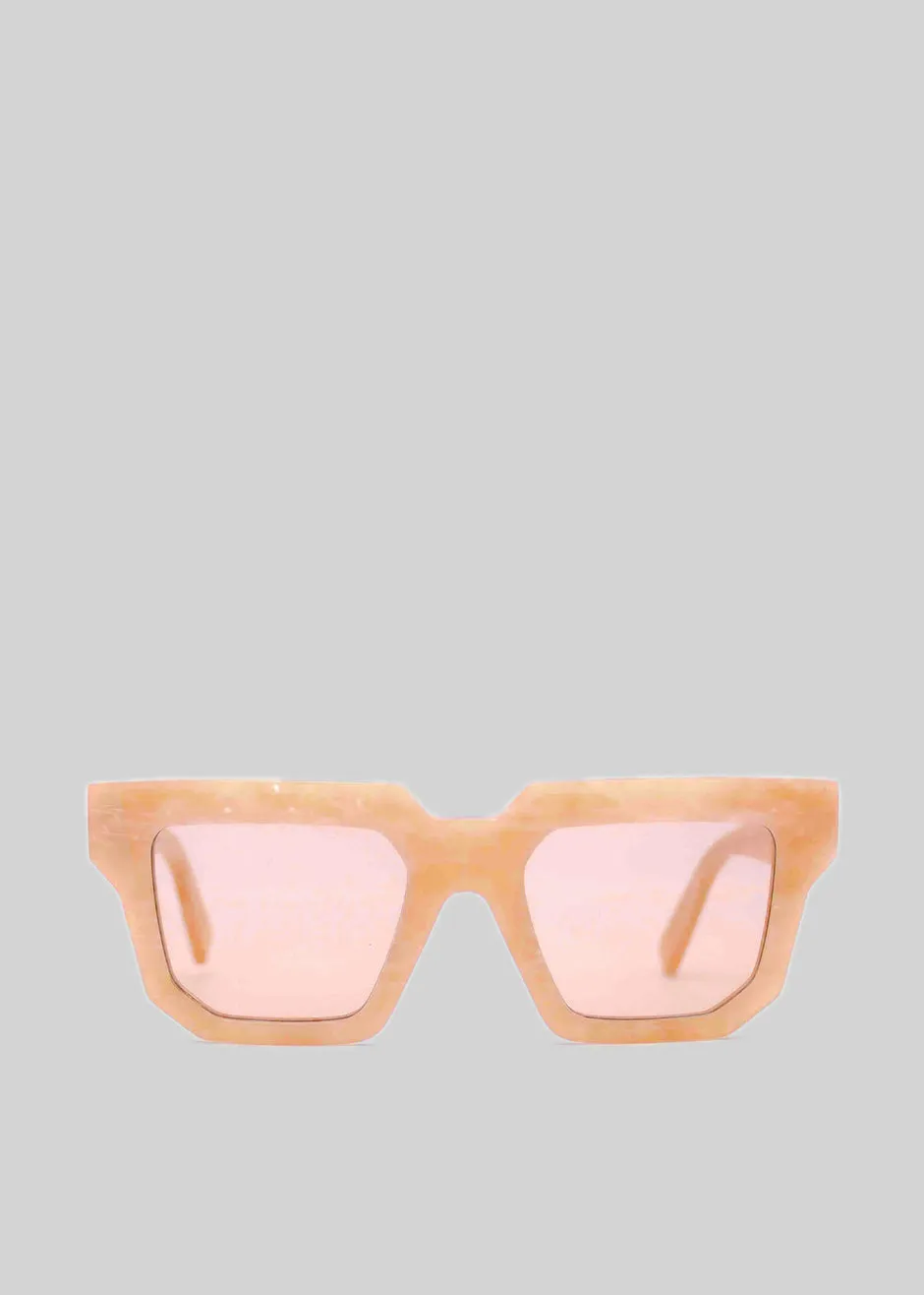 Gia x RHW Sunnies - Peach Marble sold by Frankie Shop