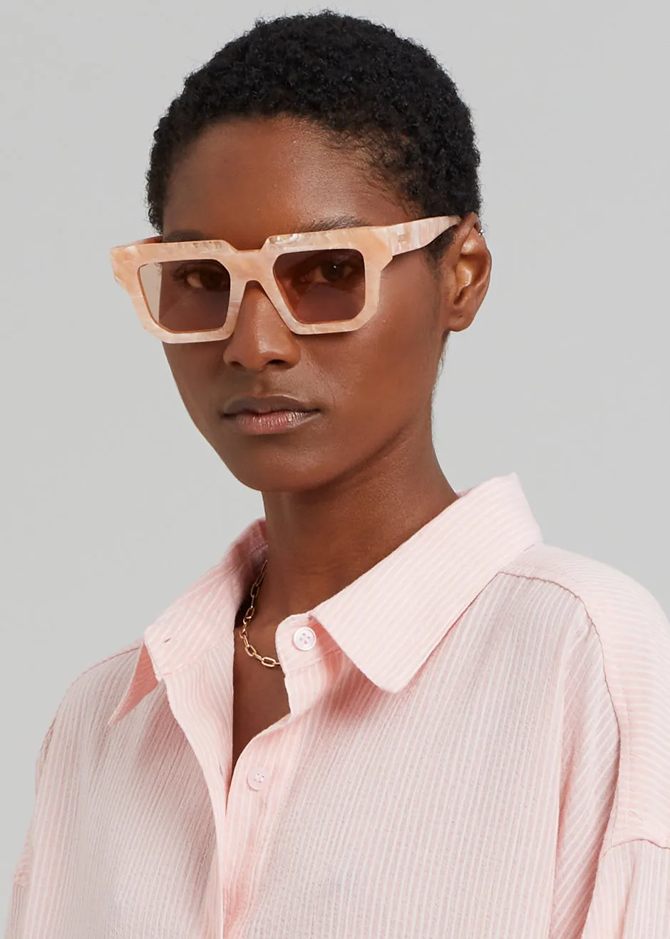 Gia x RHW Sunnies - Peach Marble sold by Frankie Shop product image thumbnail 4