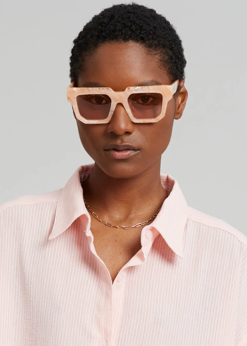 Gia x RHW Sunnies - Peach Marble sold by Frankie Shop product image thumbnail 3