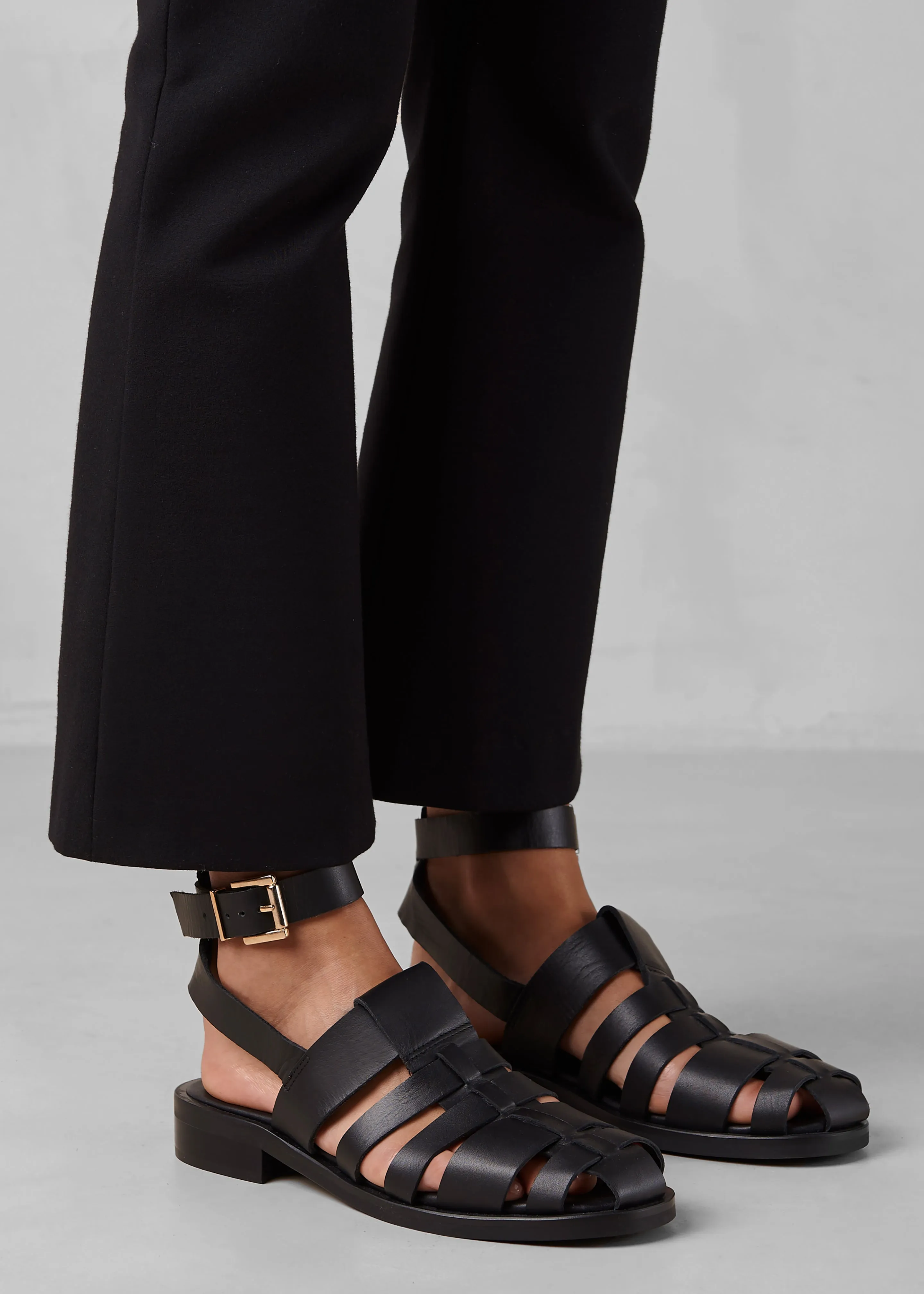 Alohas Perry Leather Sandals - Black sold by Frankie Shop product image thumbnail 3