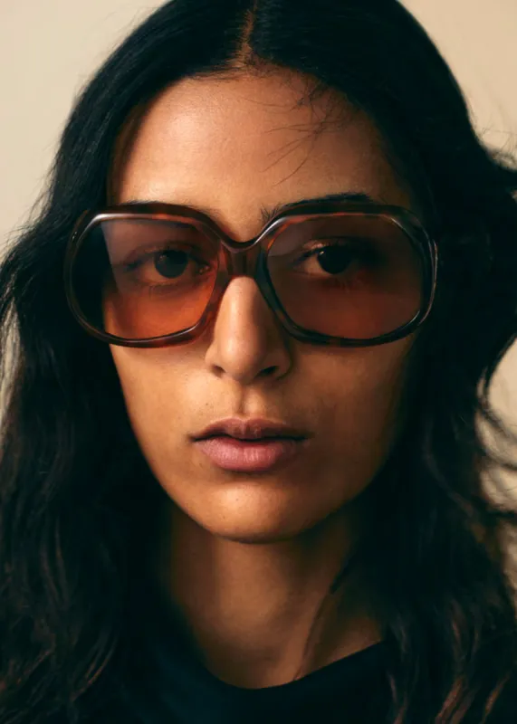 Port Tanger Yamina Sunglasses - Oliban Acetate Amber Lens sold by Frankie Shop