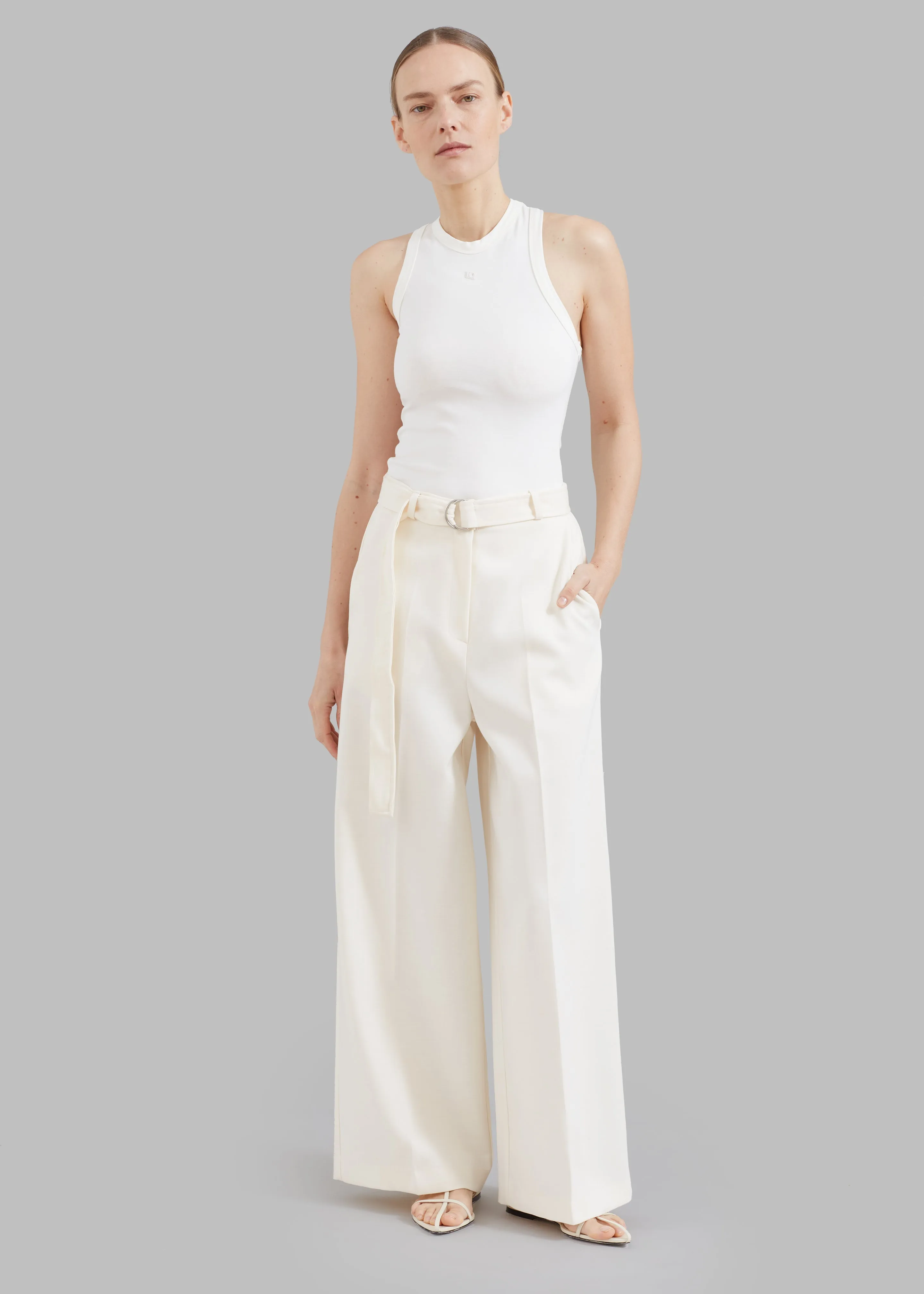 Low Classic Jersey Sleeveless Top - Ivory sold by Frankie Shop product image thumbnail 4