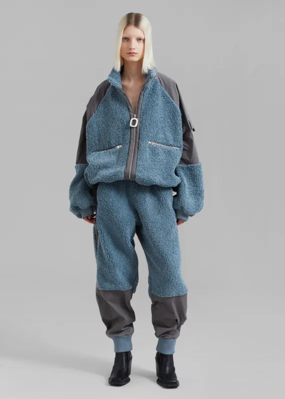 JW Anderson Colour Block Track Pants - Blue made by Frankie Shop