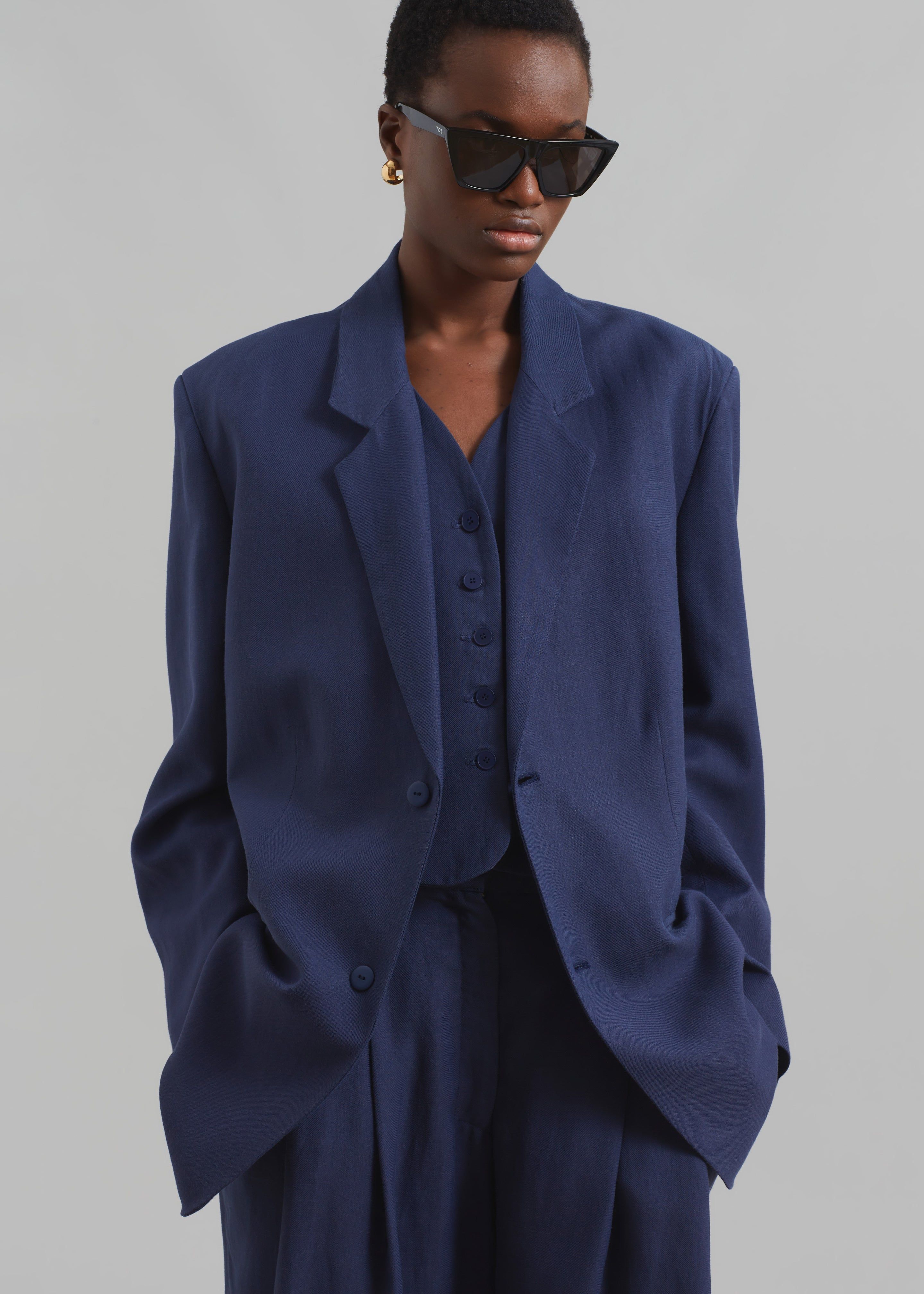 Aiden Blazer - Blue sold by Frankie Shop product image thumbnail 3