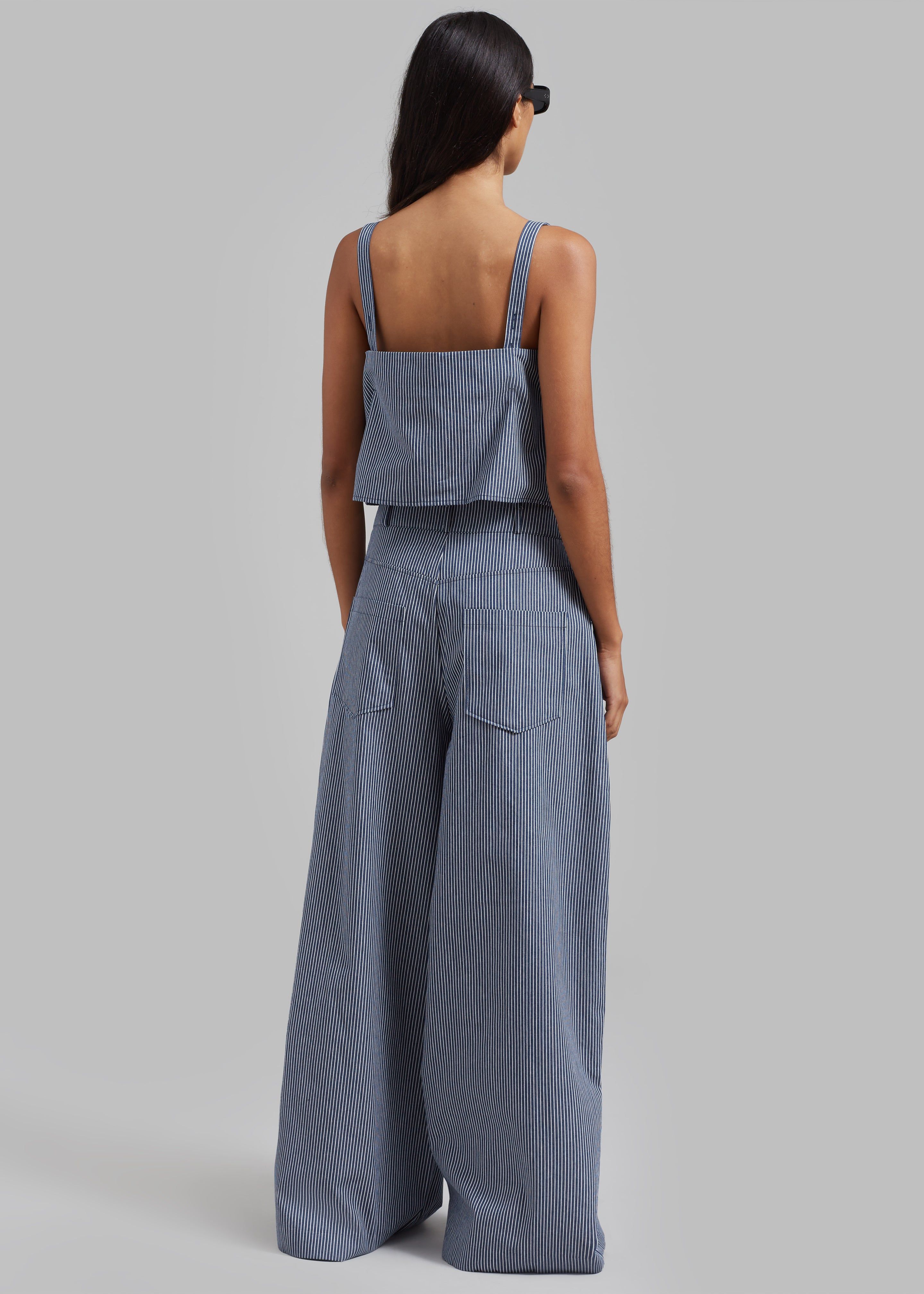 Rosalind Wide Leg Trousers - White Stripe sold by Frankie Shop product image thumbnail 16