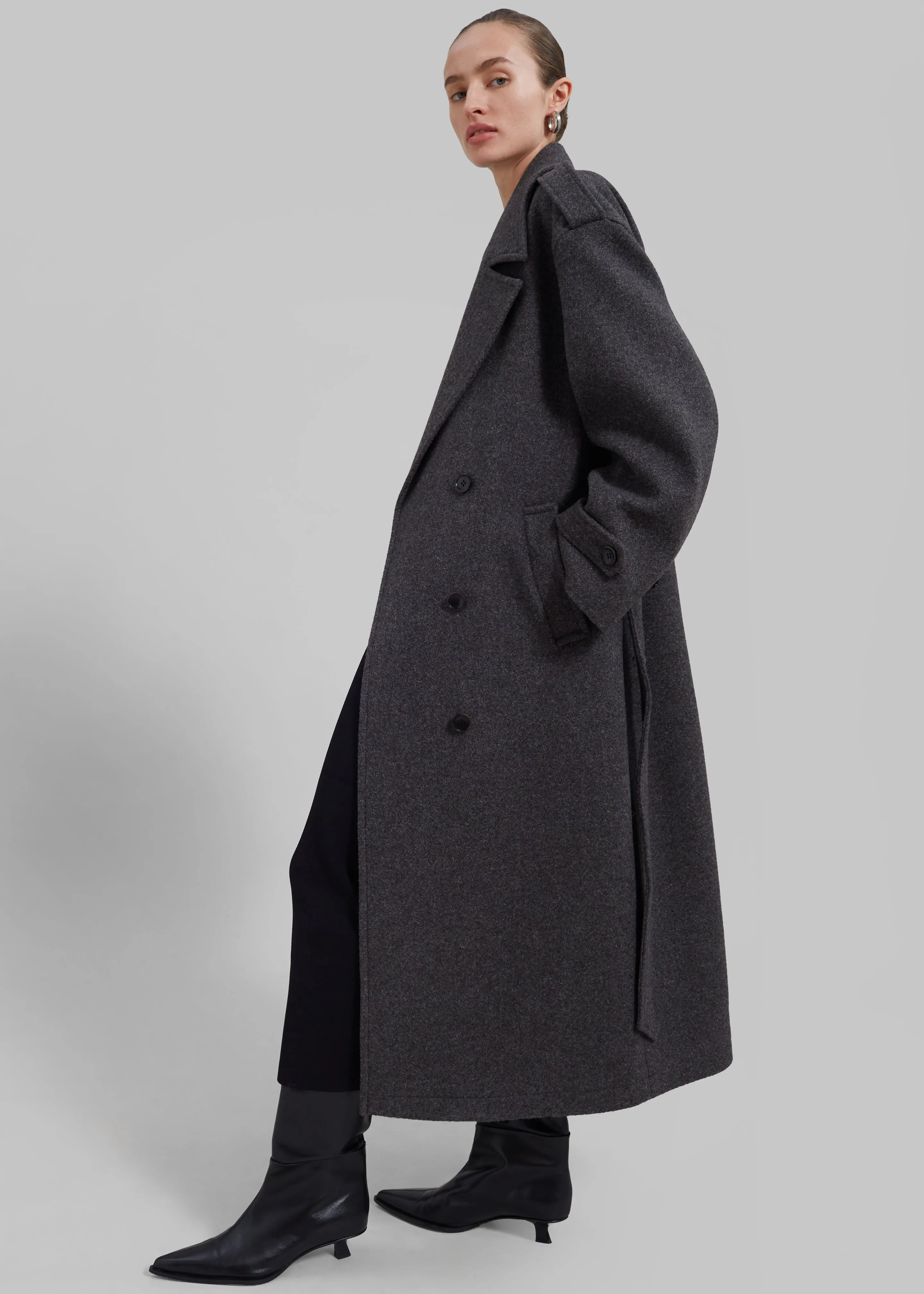 Lorena Coat - Charcoal sold by Frankie Shop product image thumbnail 2