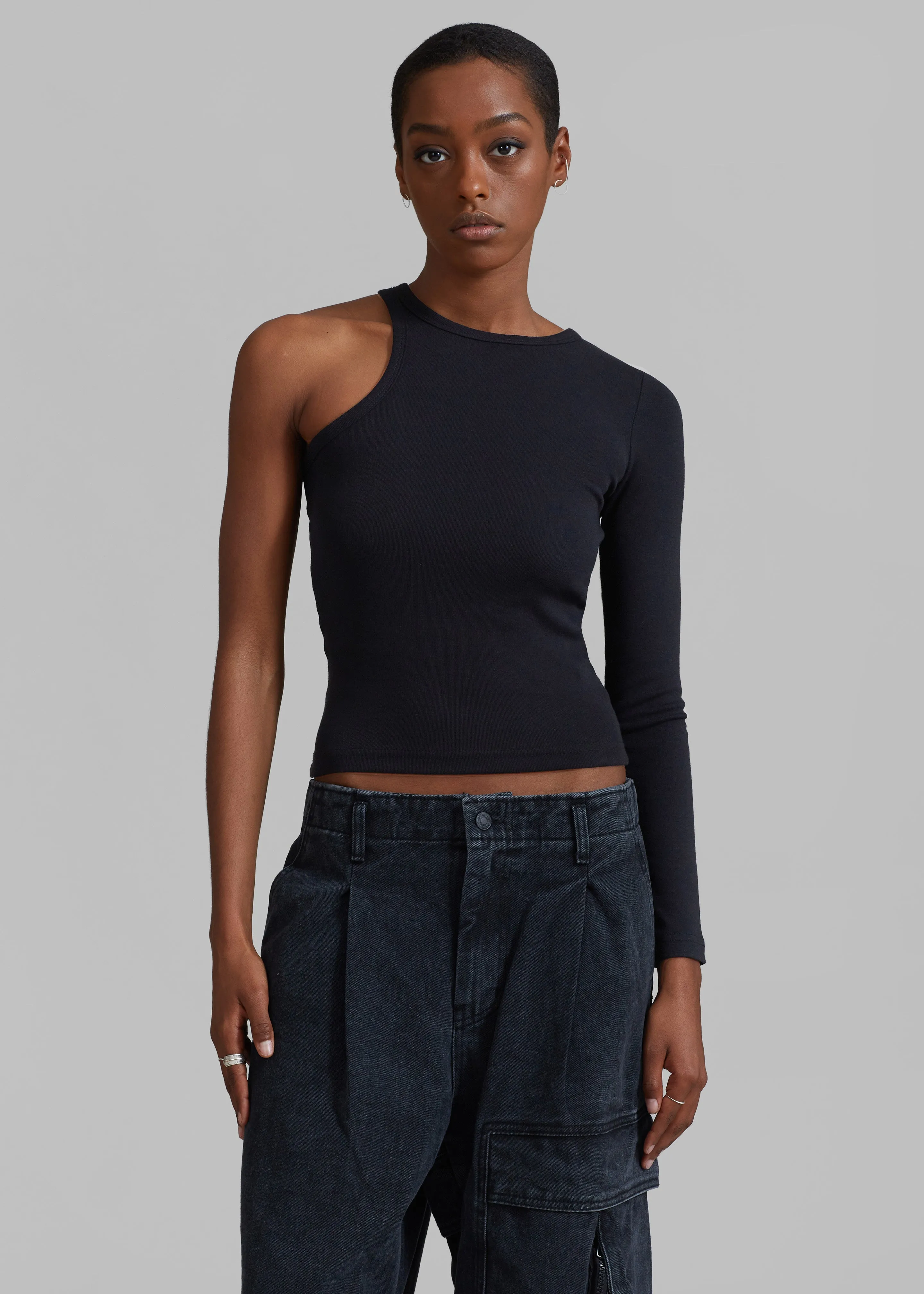 Jamie Asymmetric T-Shirt - Black sold by Frankie Shop product image thumbnail 4