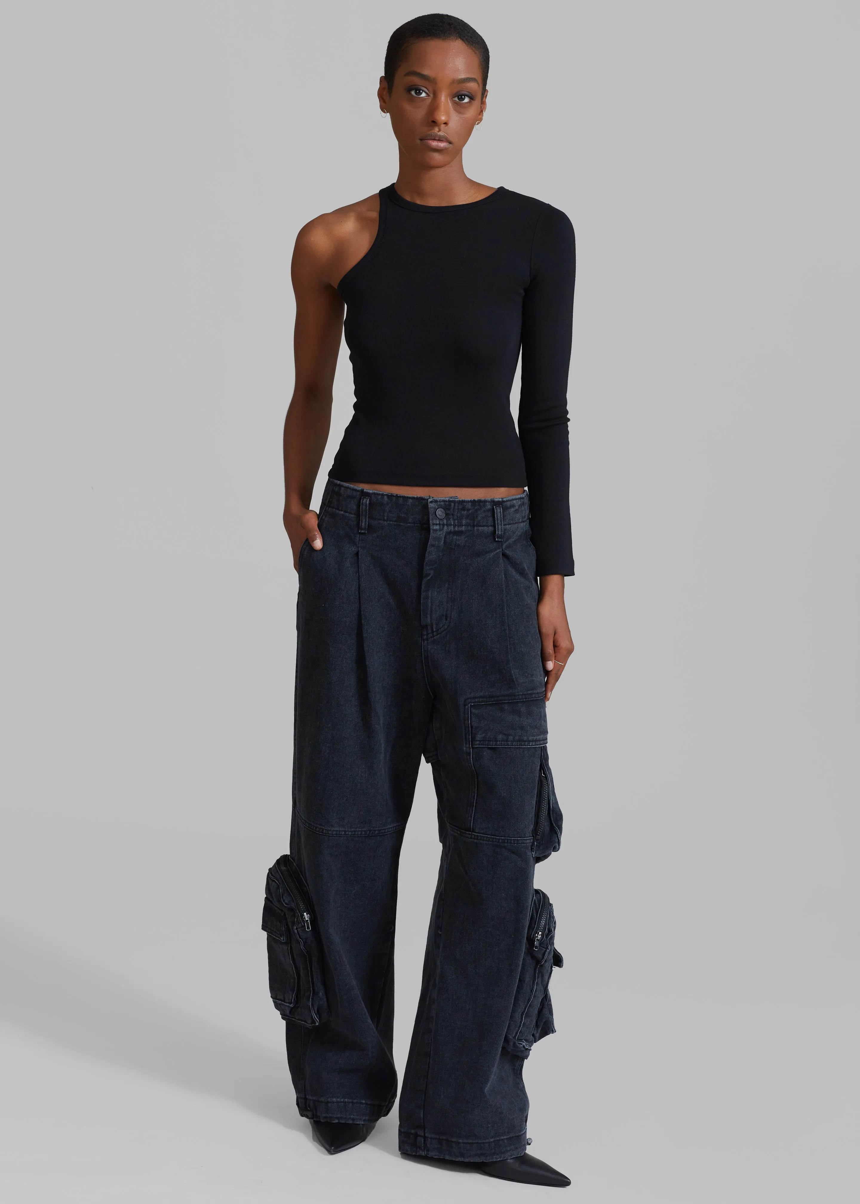 Jamie Asymmetric T-Shirt - Black sold by Frankie Shop product image thumbnail 2