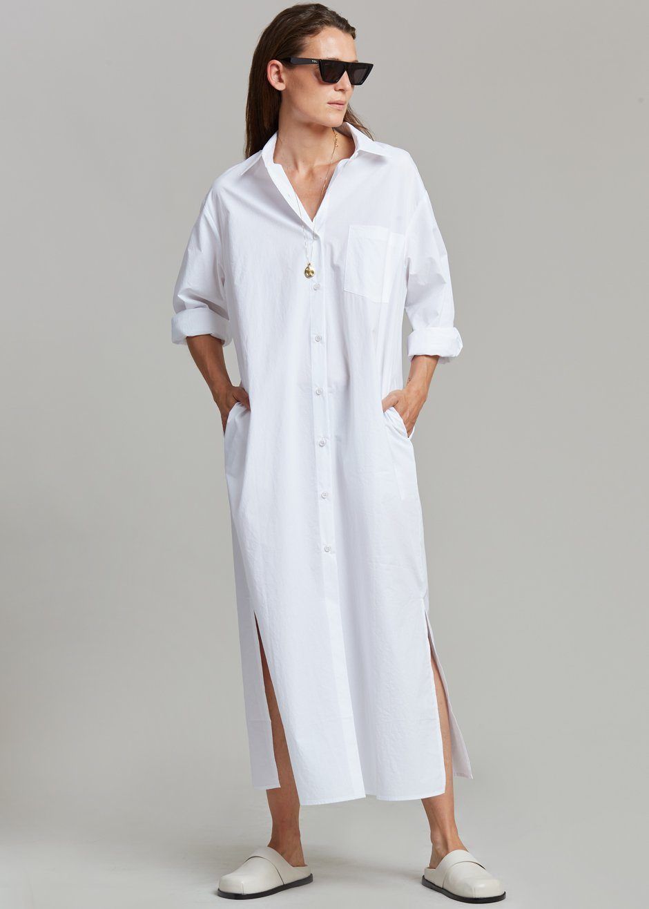 Cala Organic Cotton Shirt Dress - White sold by Frankie Shop product image thumbnail 8