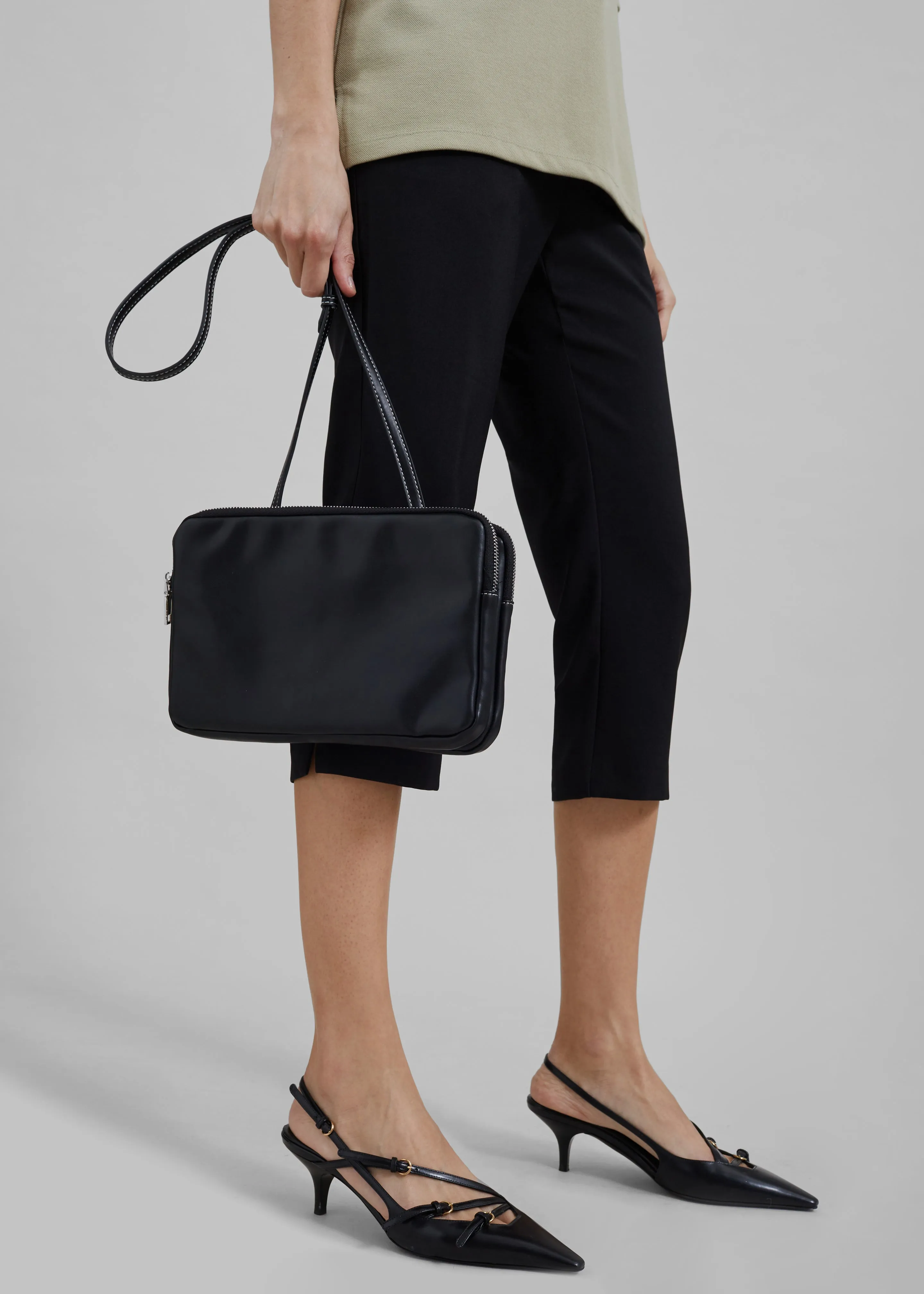 Colby Square Zip Bag - Black sold by Frankie Shop