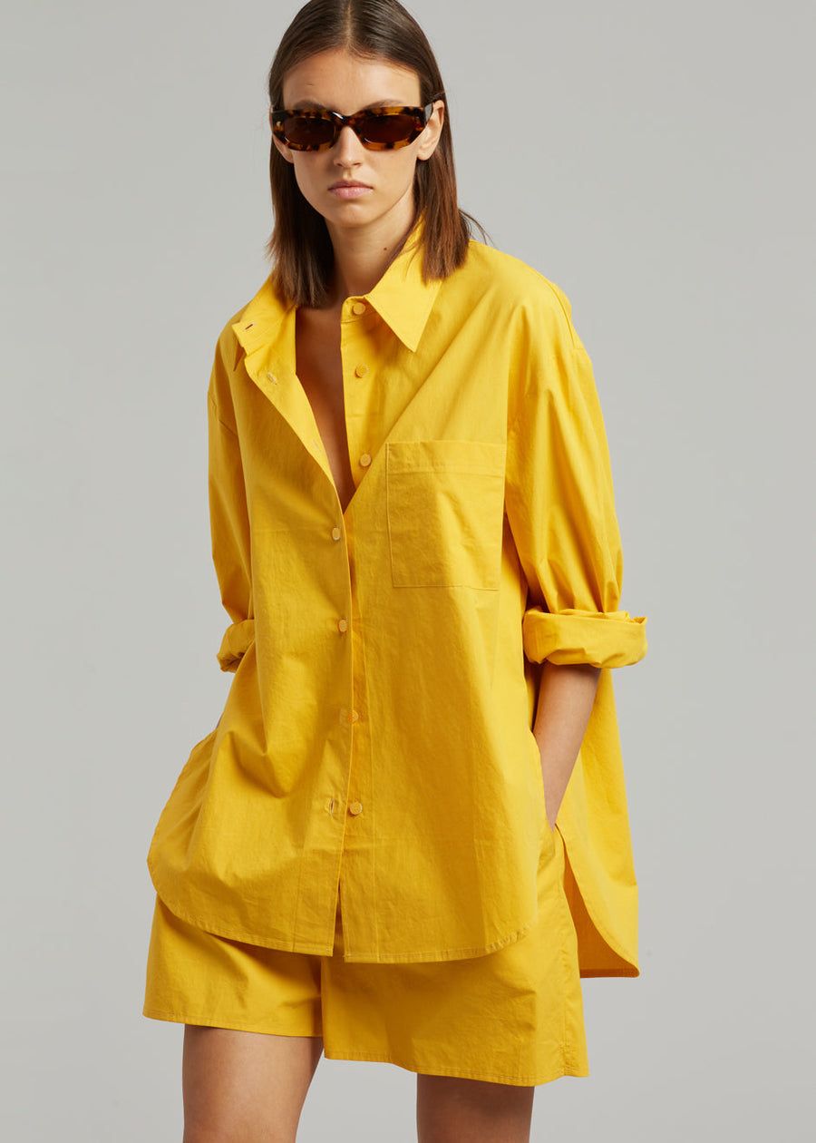 Lui Cotton Shirt - Gold Yellow sold by Frankie Shop product image thumbnail 2