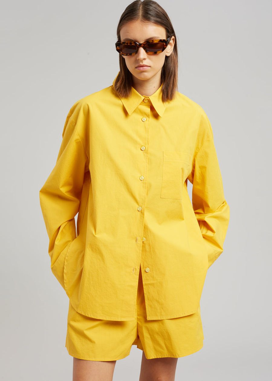 Lui Cotton Shirt - Gold Yellow sold by Frankie Shop product image thumbnail 5