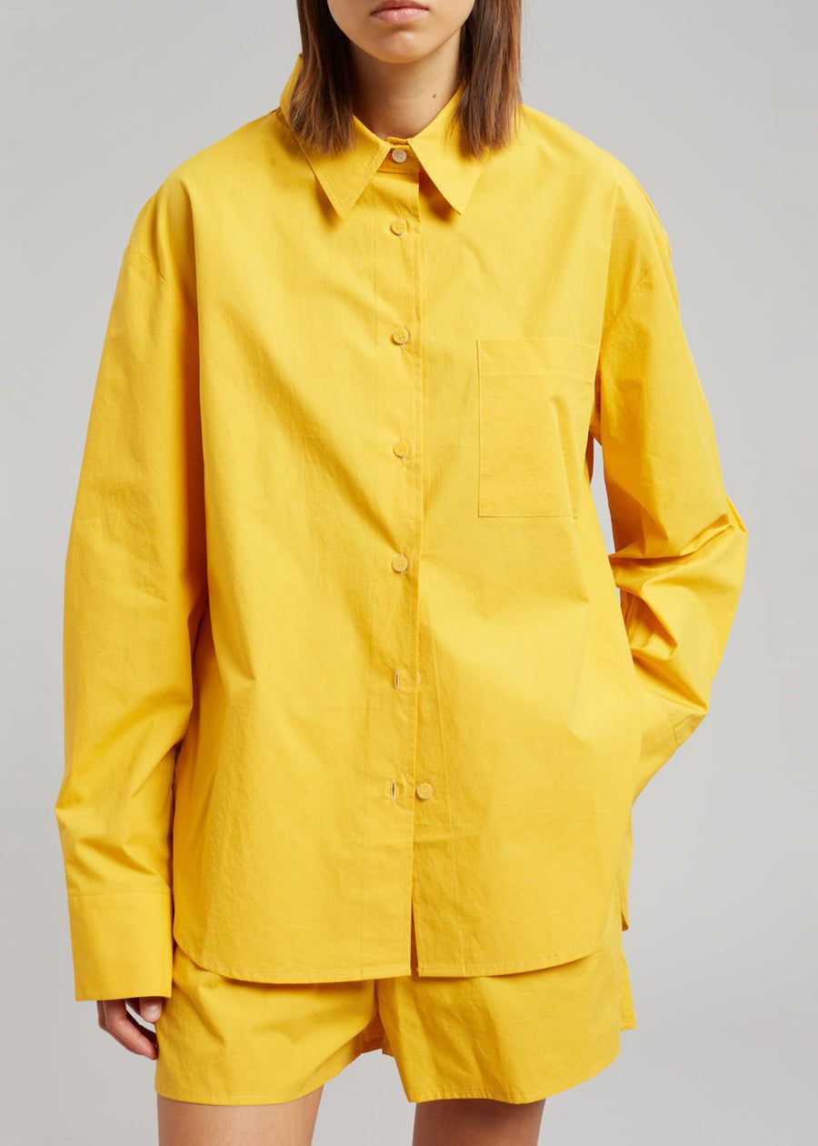 Lui Cotton Shirt - Gold Yellow sold by Frankie Shop product image thumbnail 3