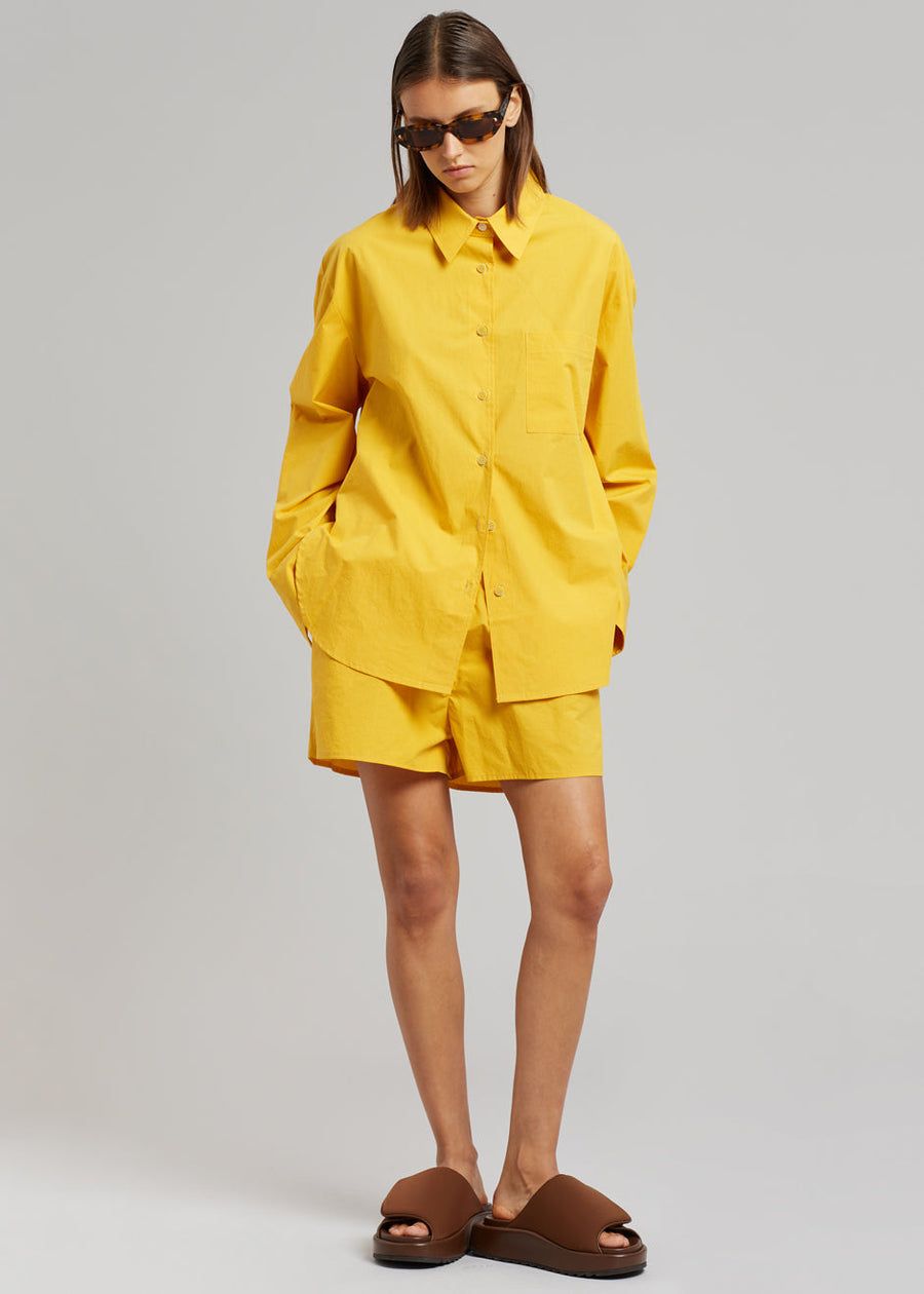 Lui Cotton Shirt - Gold Yellow sold by Frankie Shop product image thumbnail 4