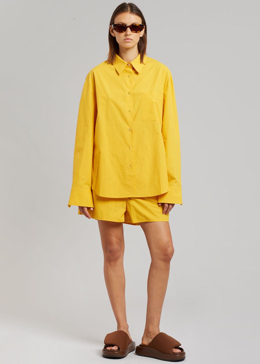 Lui Cotton Shirt - Gold Yellow sold by Frankie Shop product image thumbnail 6