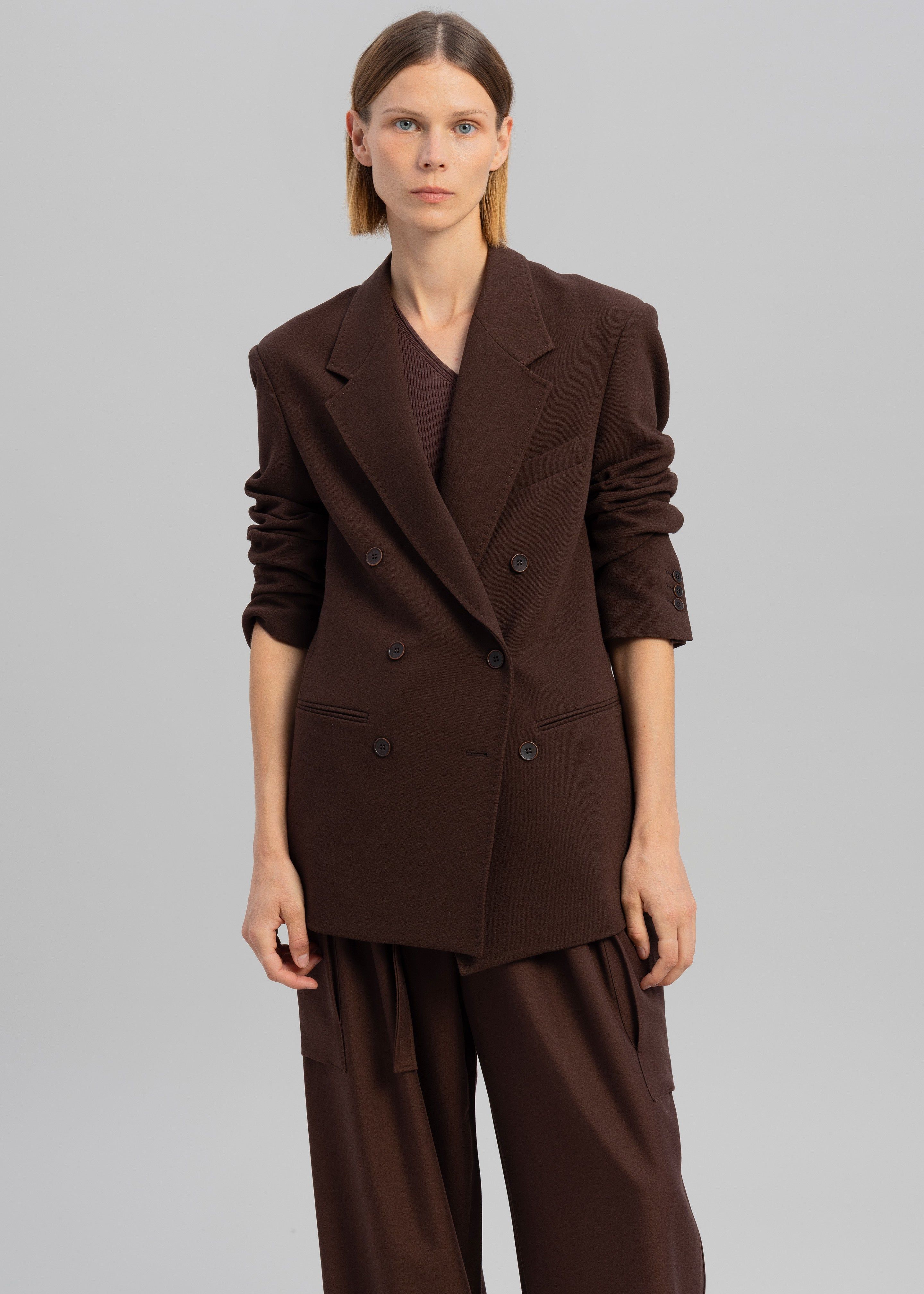 Elna Double Breasted Blazer - Brown sold by Frankie Shop product image thumbnail 7
