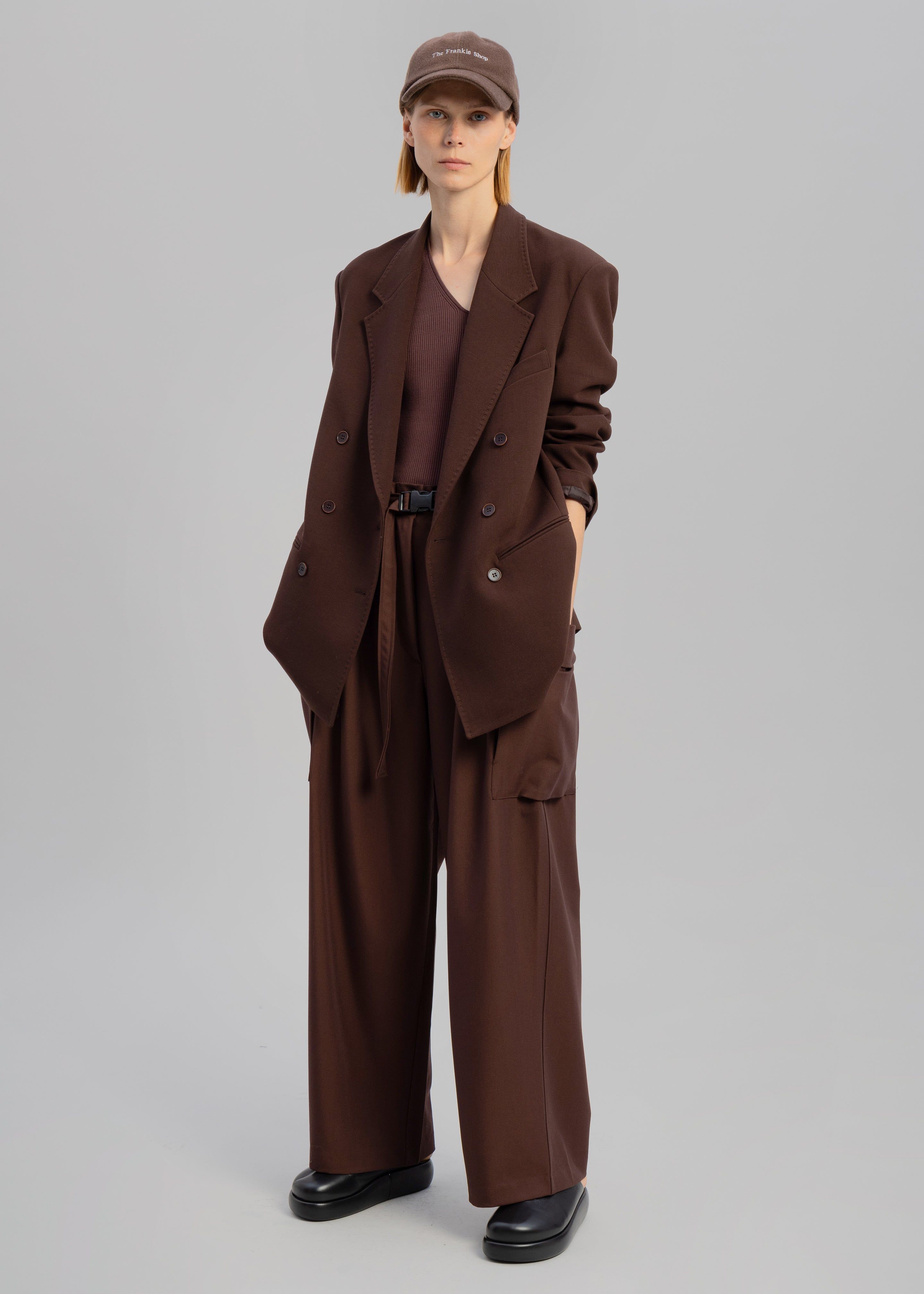 Elna Double Breasted Blazer - Brown sold by Frankie Shop product image thumbnail 4