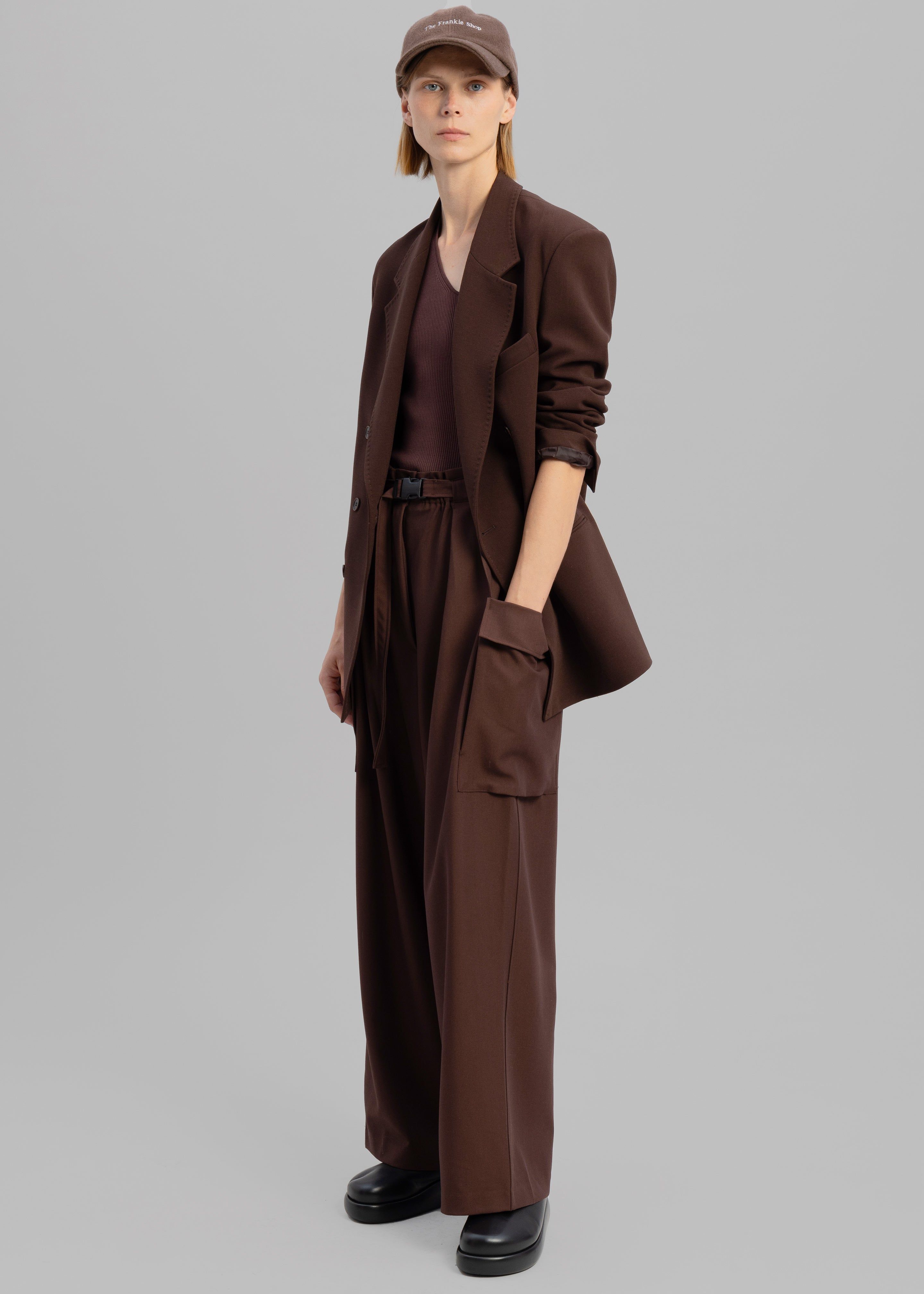 Elna Double Breasted Blazer - Brown sold by Frankie Shop product image thumbnail 5