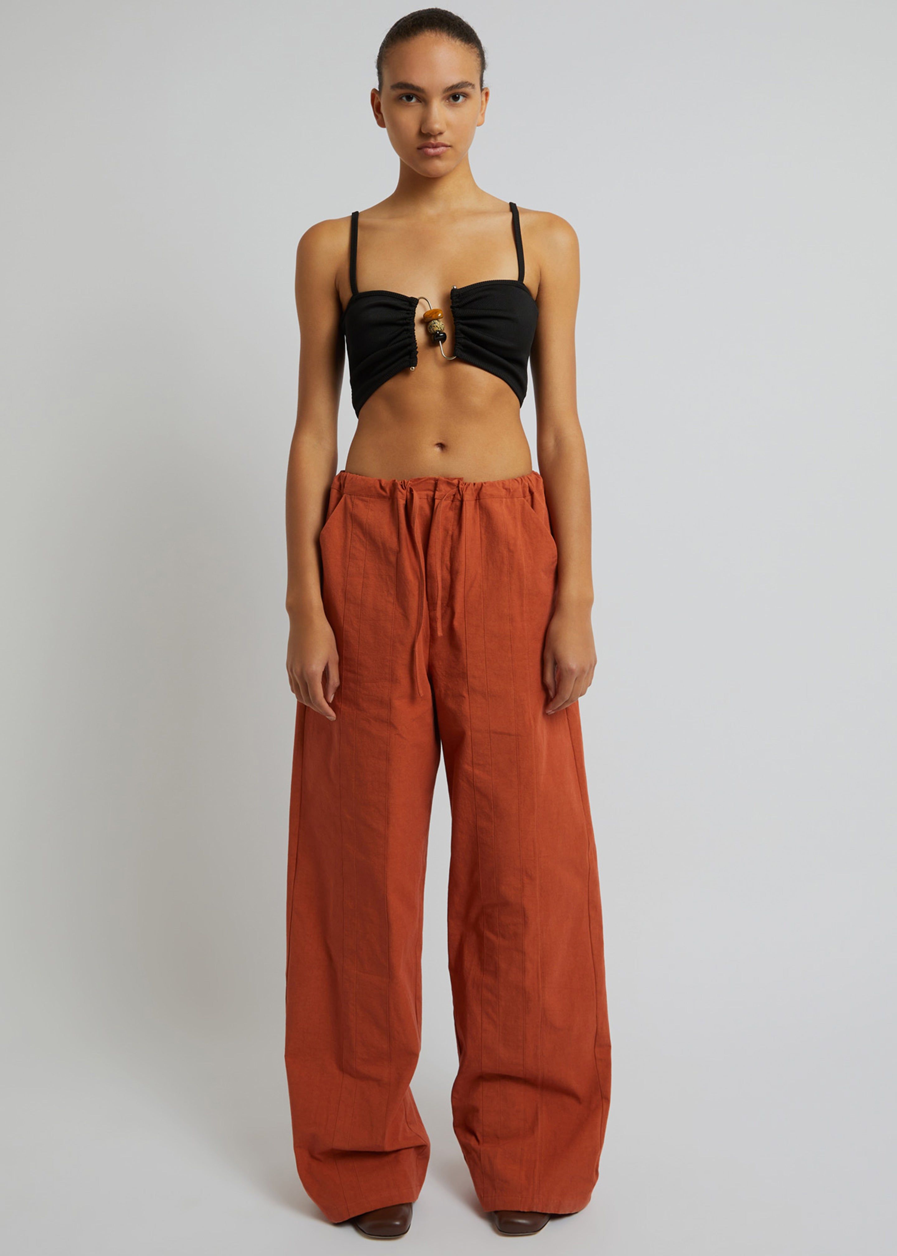 Christopher Esber Ruched Quartz Abacus Crop - Black sold by Frankie Shop