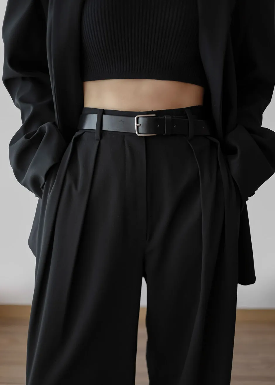 Tansy Pleated Trousers - Black sold by Frankie Shop product image thumbnail 2