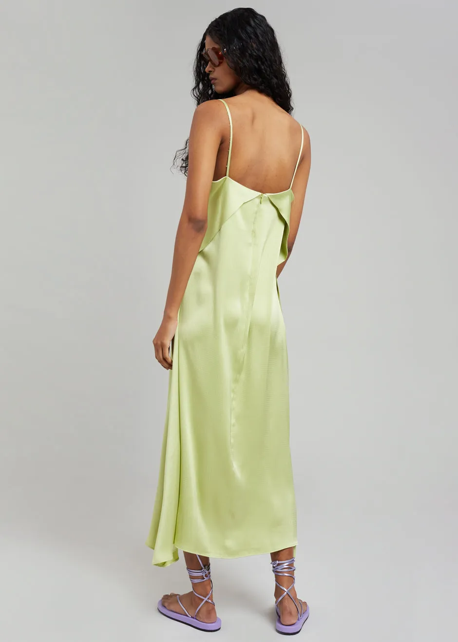Cordelia Satin Dress - Lime sold by Frankie Shop product image thumbnail 5
