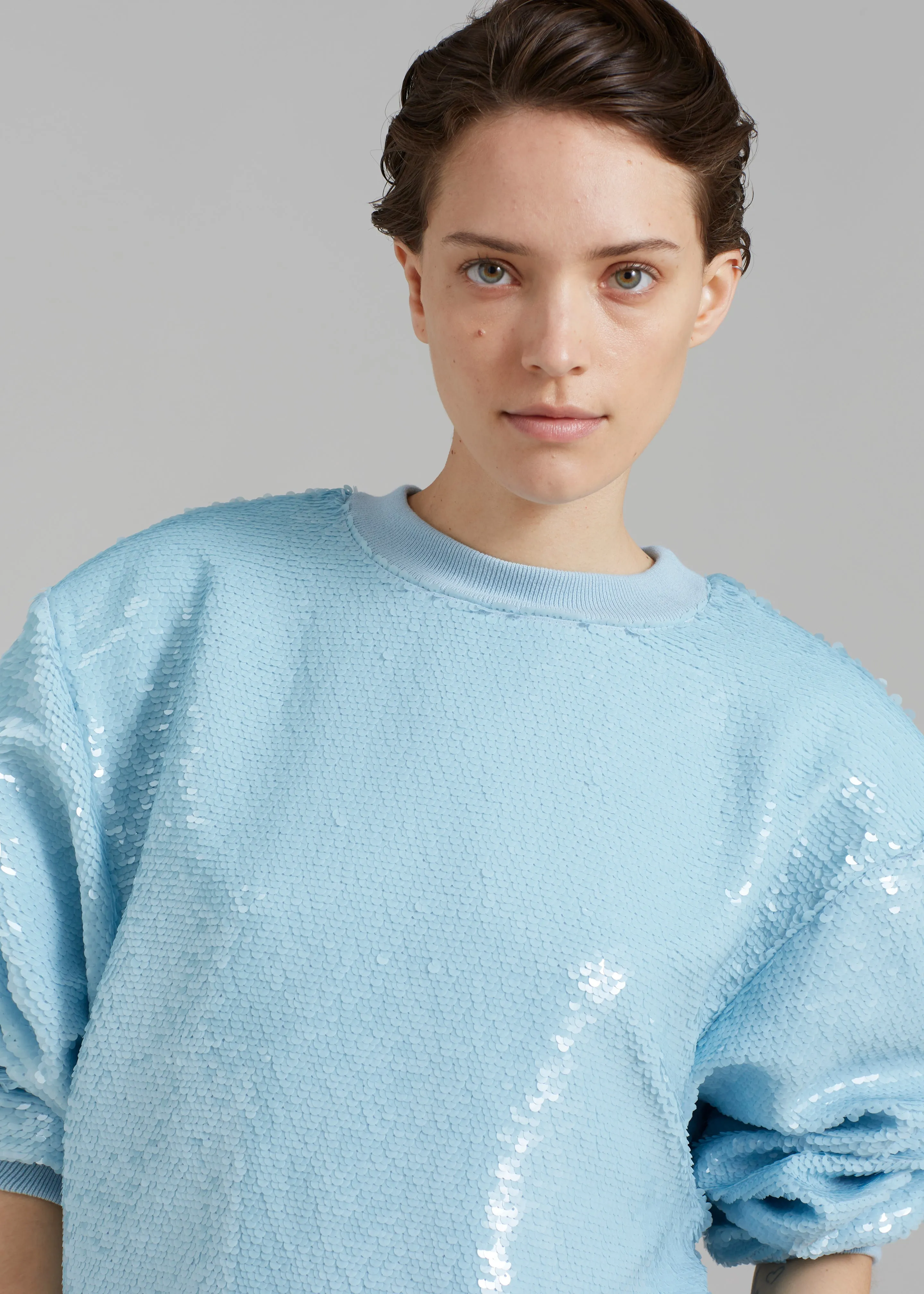 Metz Sequins Sweatshirt - Sky sold by Frankie Shop product image thumbnail 3