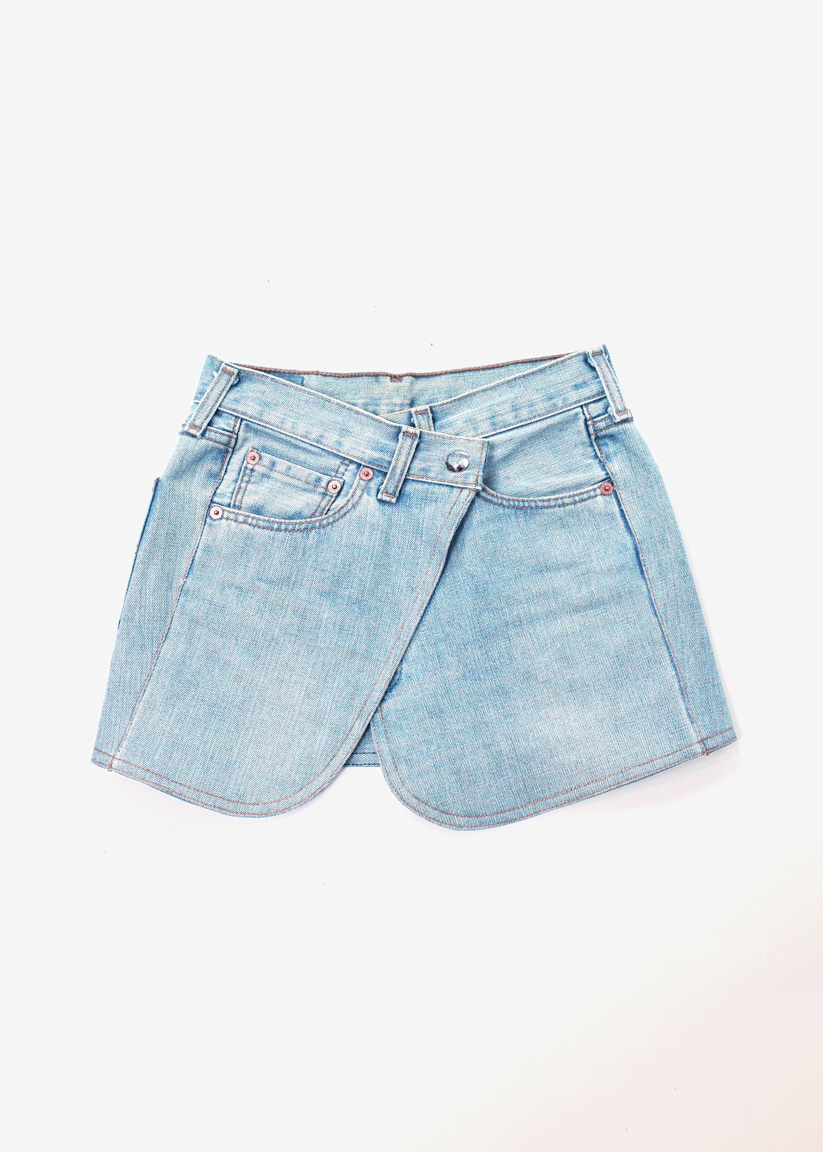 Coperni Denim Mini Skirt - Ice Blue sold by Frankie Shop product image thumbnail 8