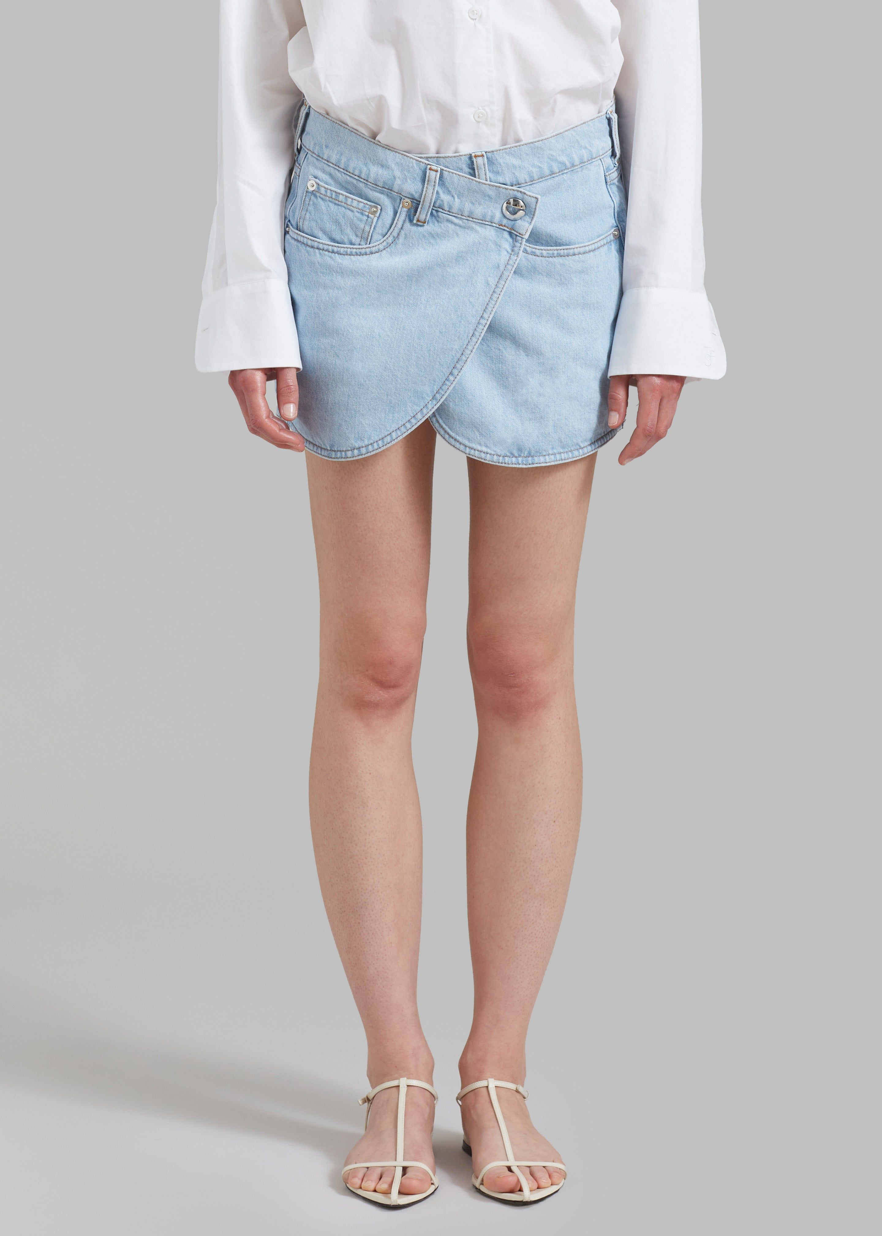 Coperni Denim Mini Skirt - Ice Blue sold by Frankie Shop product image thumbnail 4