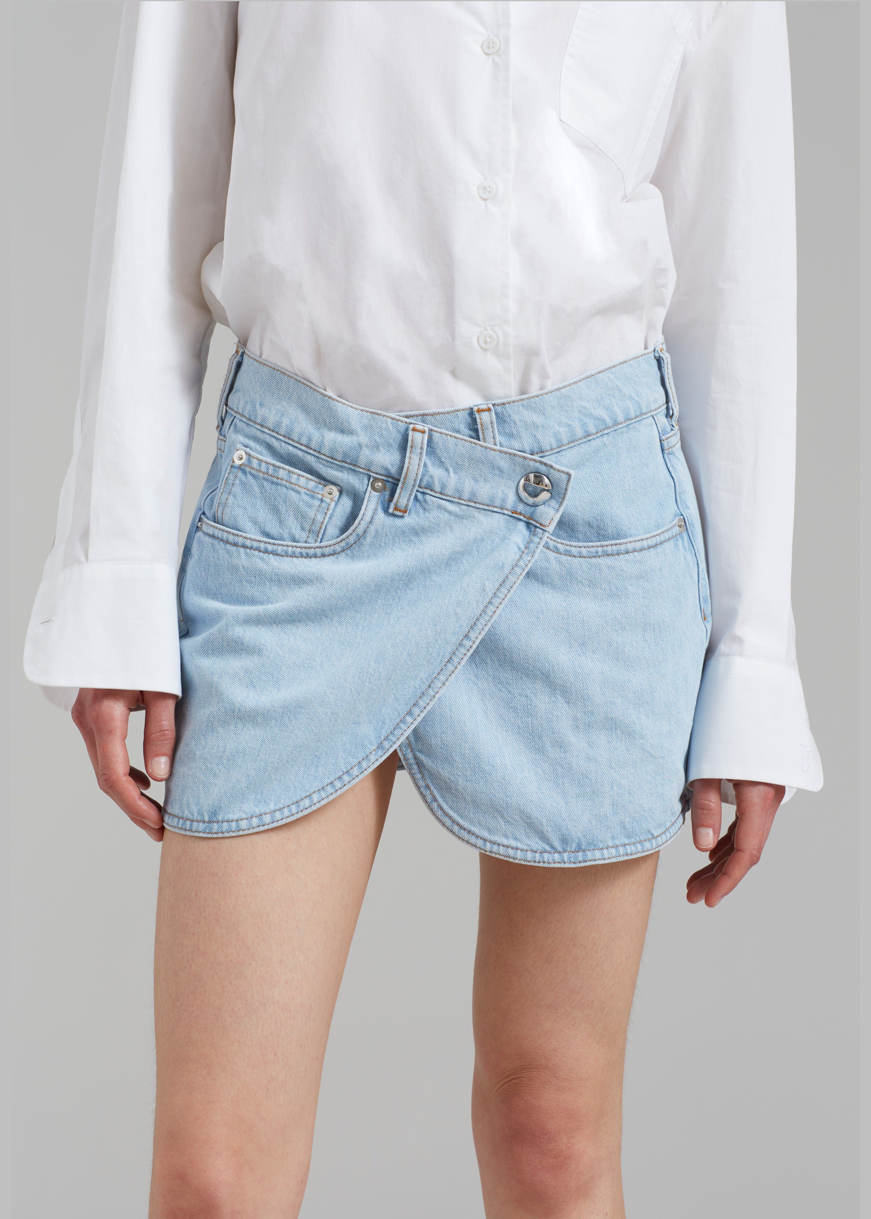 Coperni Denim Mini Skirt - Ice Blue sold by Frankie Shop product image thumbnail 2