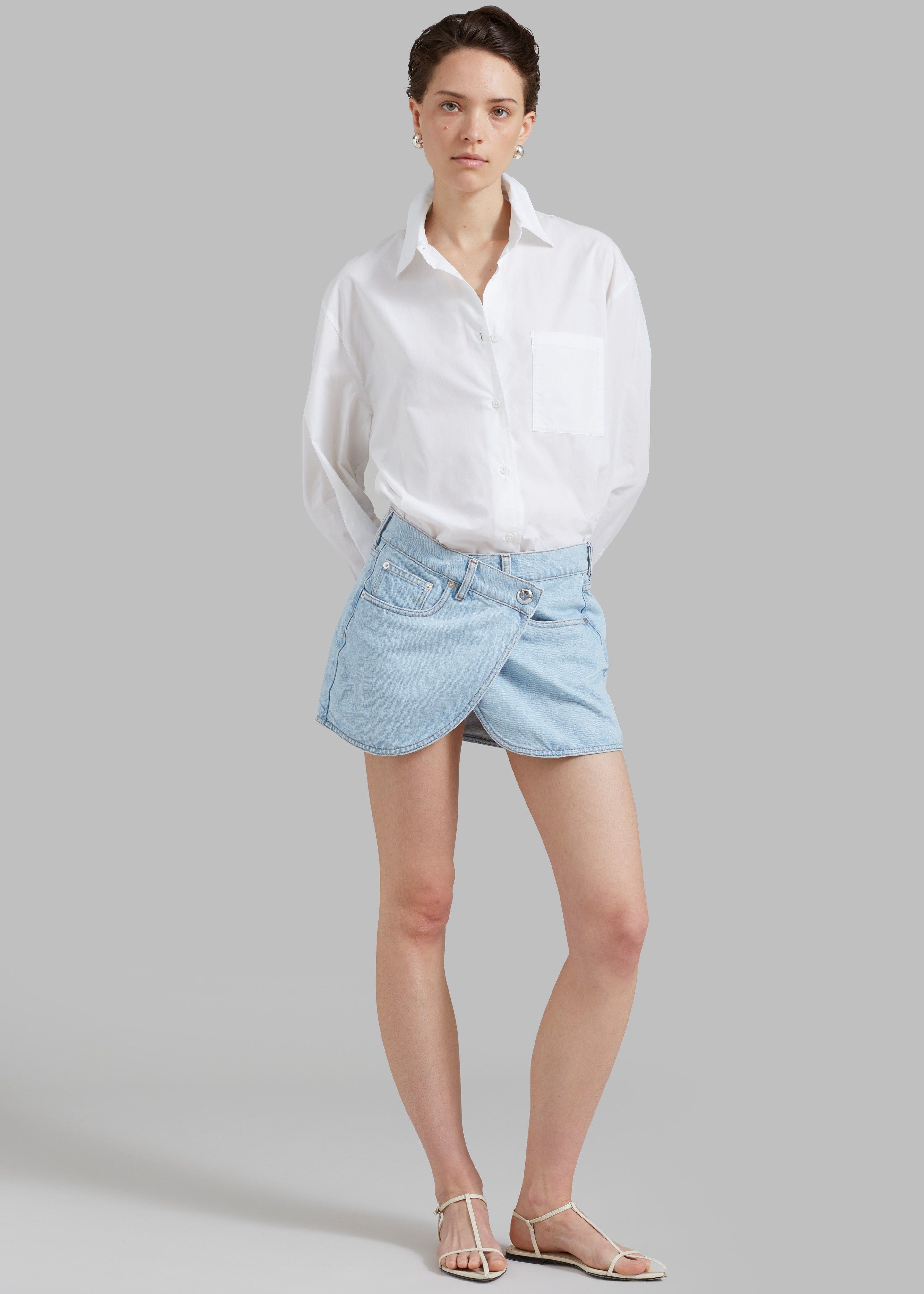 Coperni Denim Mini Skirt - Ice Blue sold by Frankie Shop product image thumbnail 3
