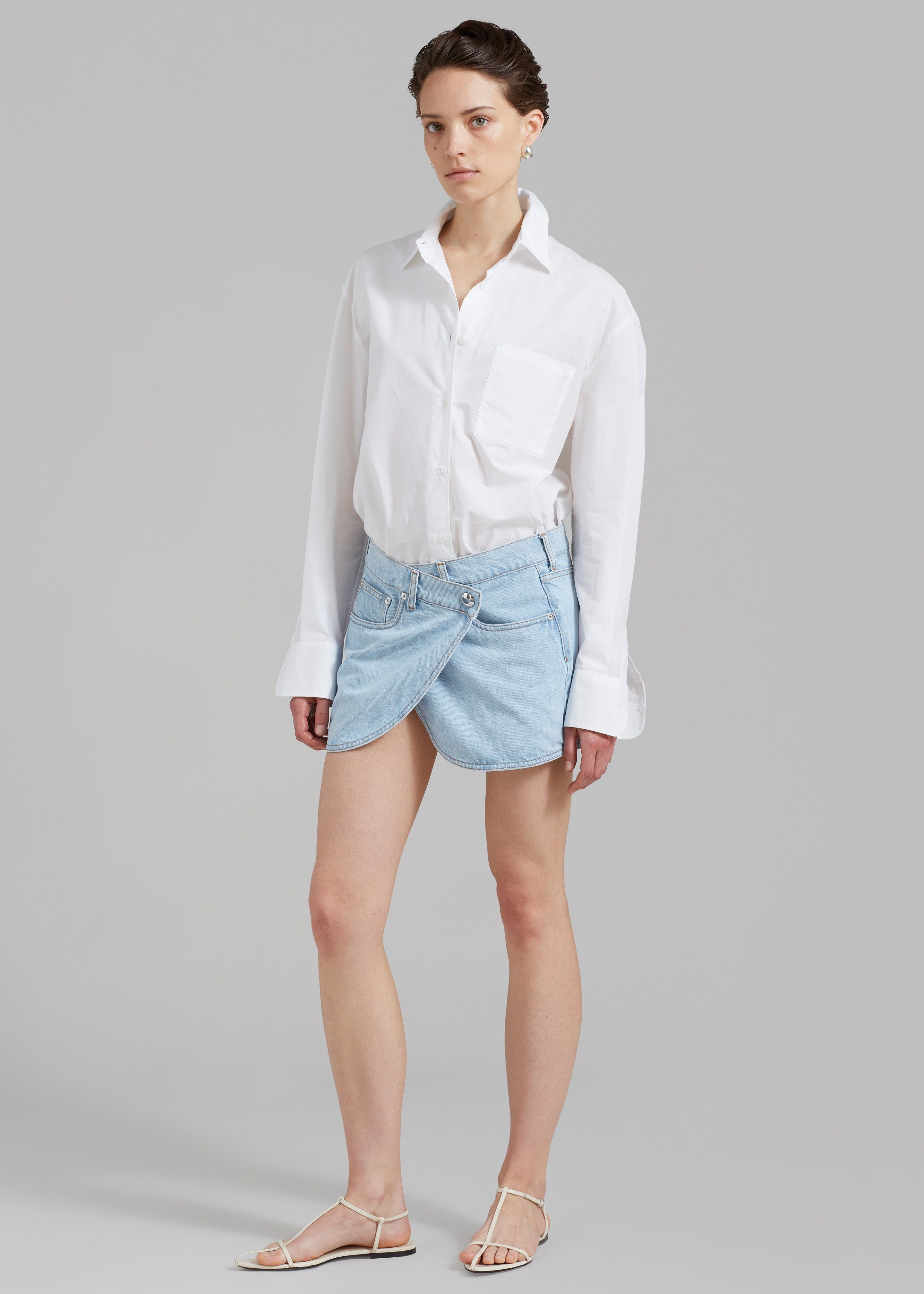 Coperni Denim Mini Skirt - Ice Blue sold by Frankie Shop product image thumbnail 5