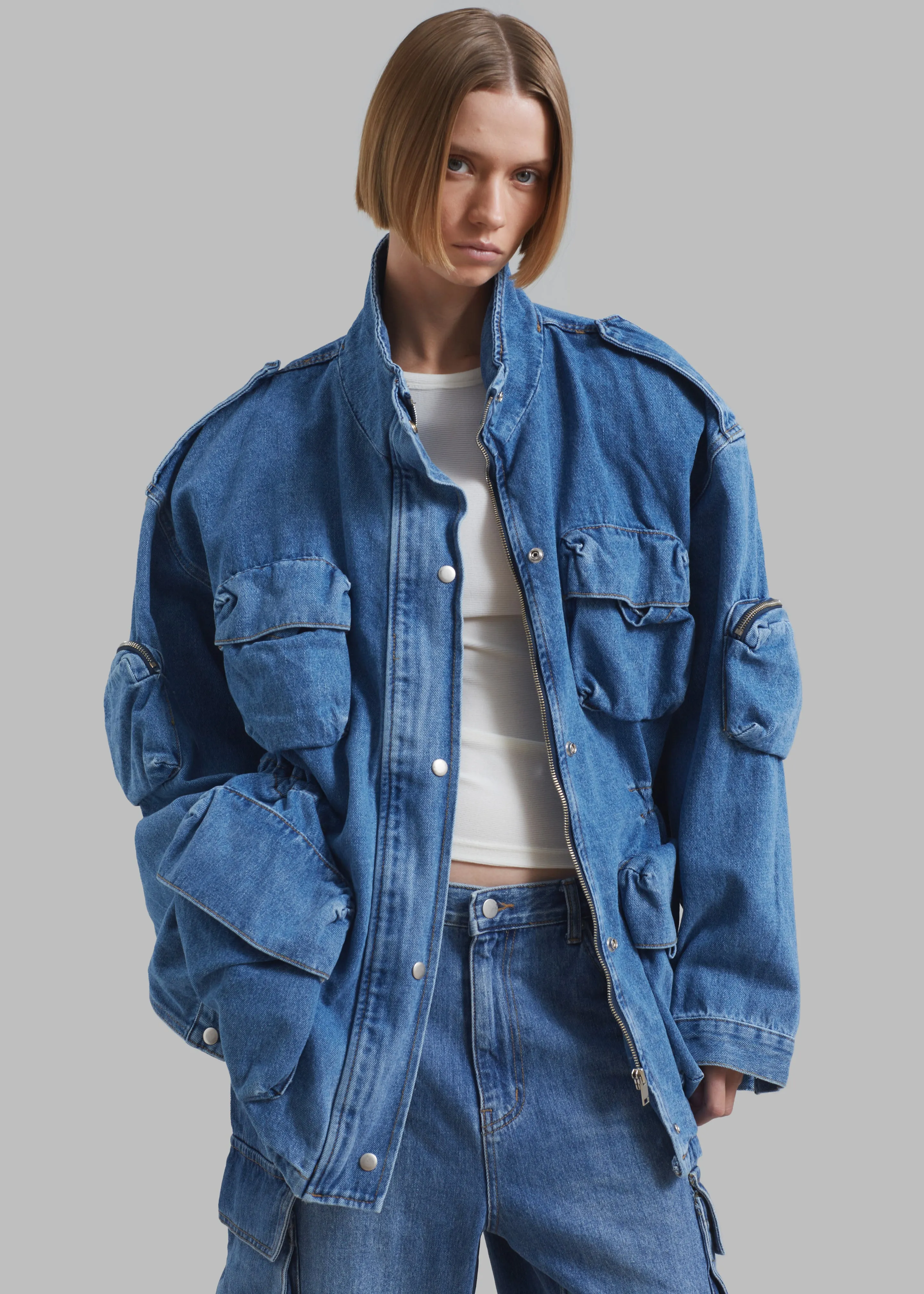 Parker Denim Jacket - Medium Wash sold by Frankie Shop product image thumbnail 4