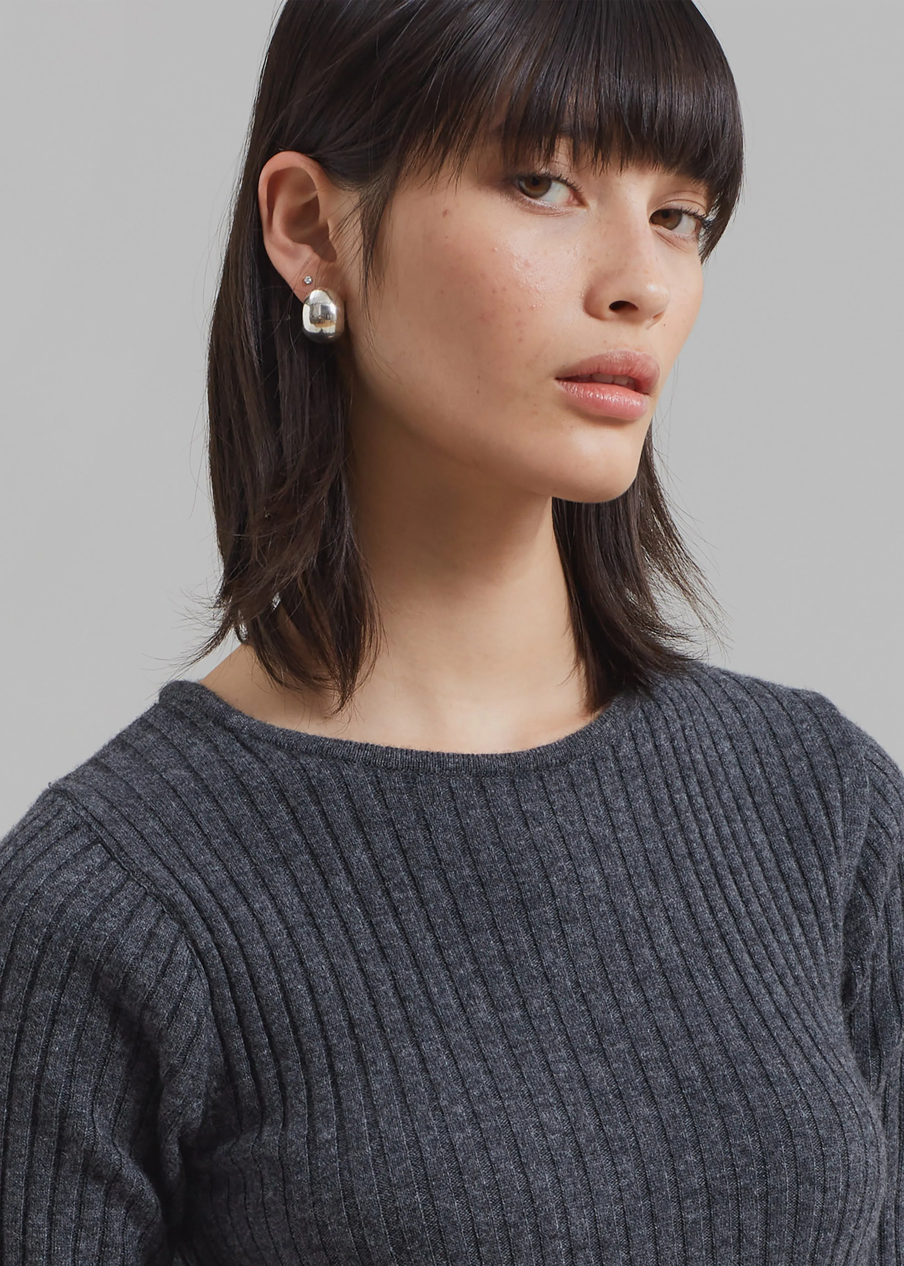 Cora Ribbed Sweater - Charcoal sold by Frankie Shop product image thumbnail 4