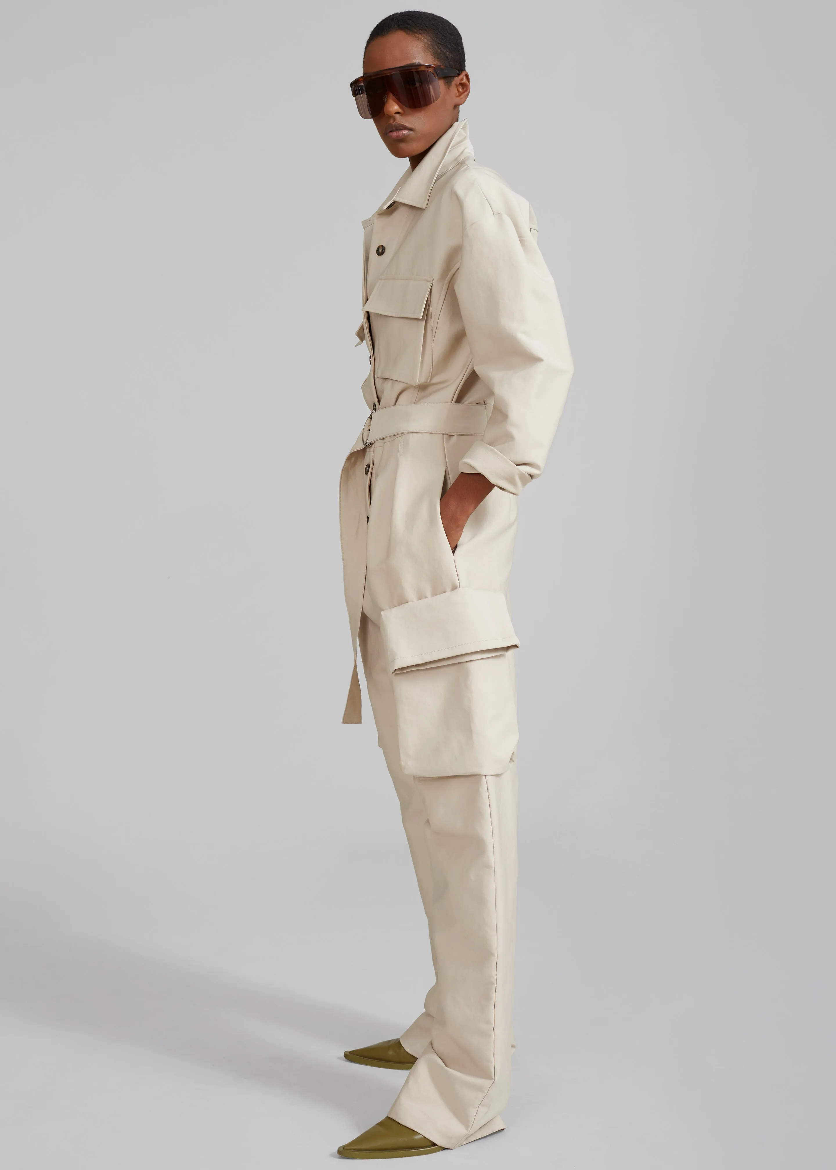 Linda Jumpsuit - Light Beige sold by Frankie Shop product image thumbnail 4