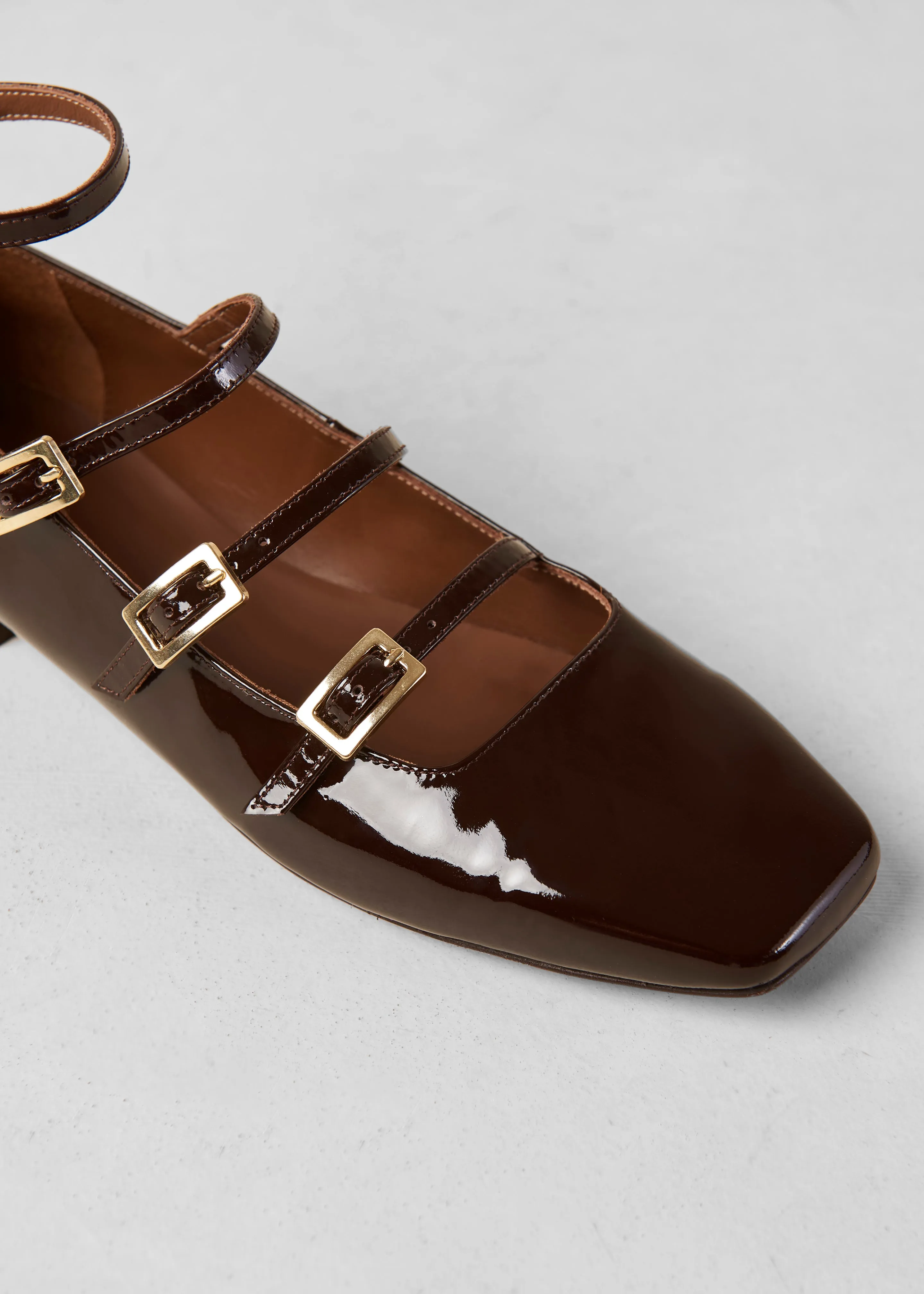 Alohas Luke Onix Leather Ballet Flats - Coffee Brown sold by Frankie Shop product image thumbnail 2