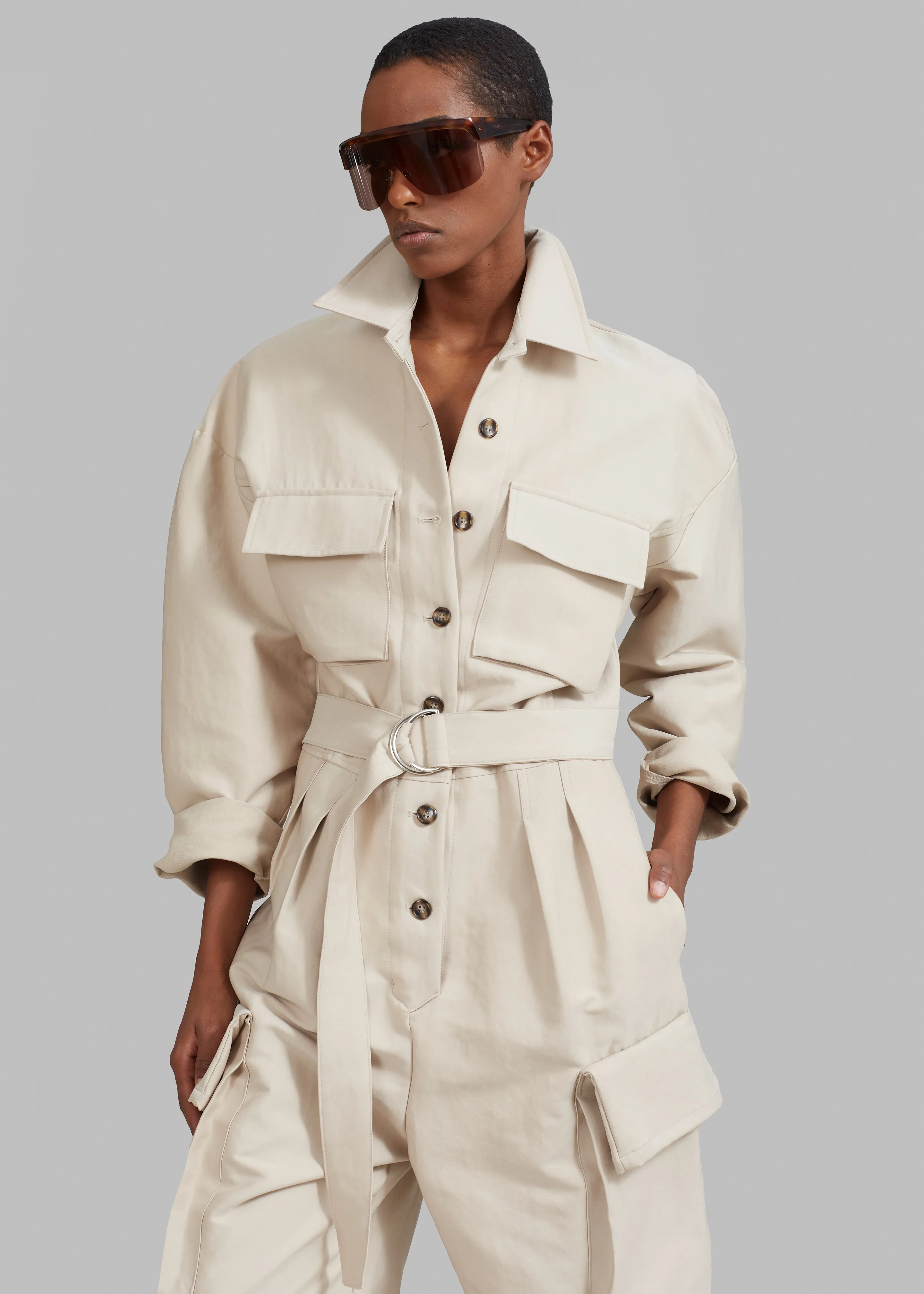 Linda Jumpsuit - Light Beige sold by Frankie Shop product image thumbnail 5