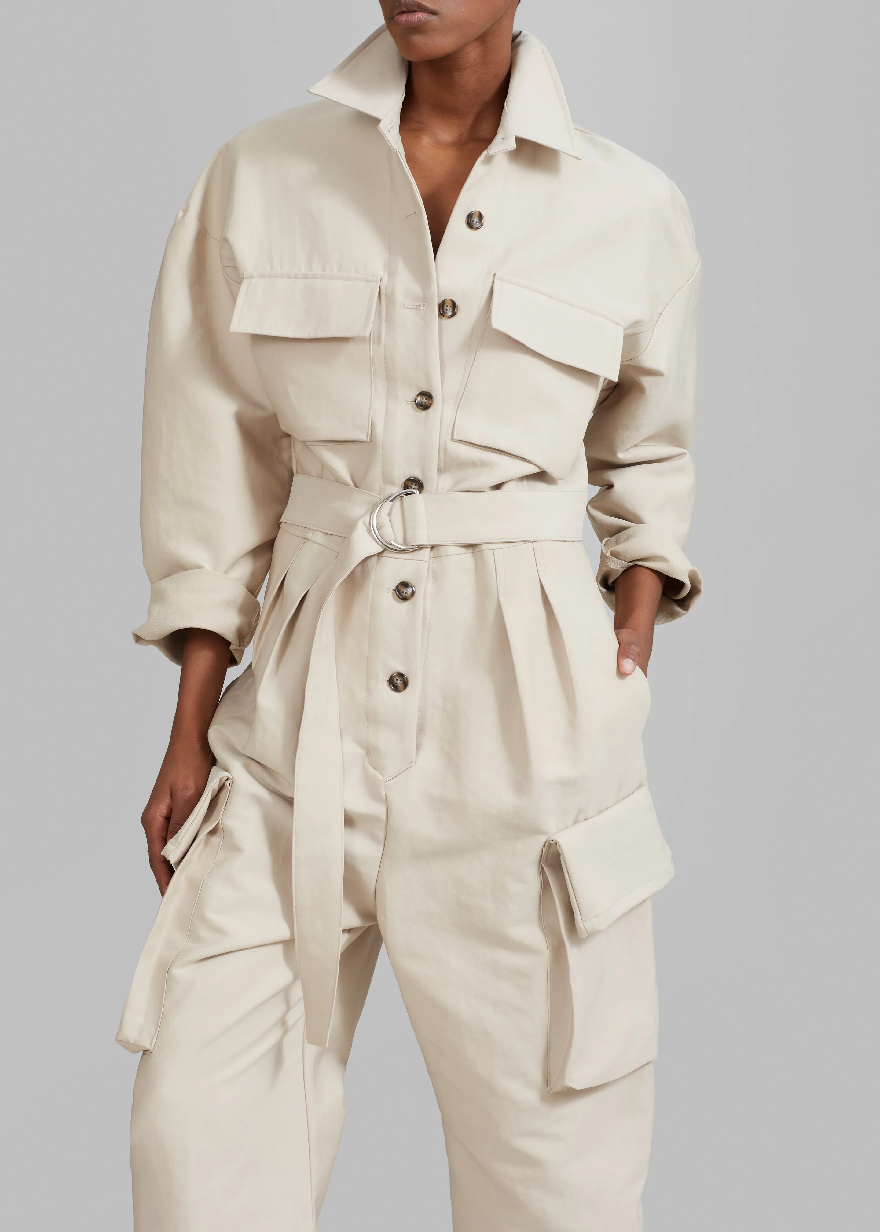 Linda Jumpsuit - Light Beige sold by Frankie Shop product image thumbnail 3