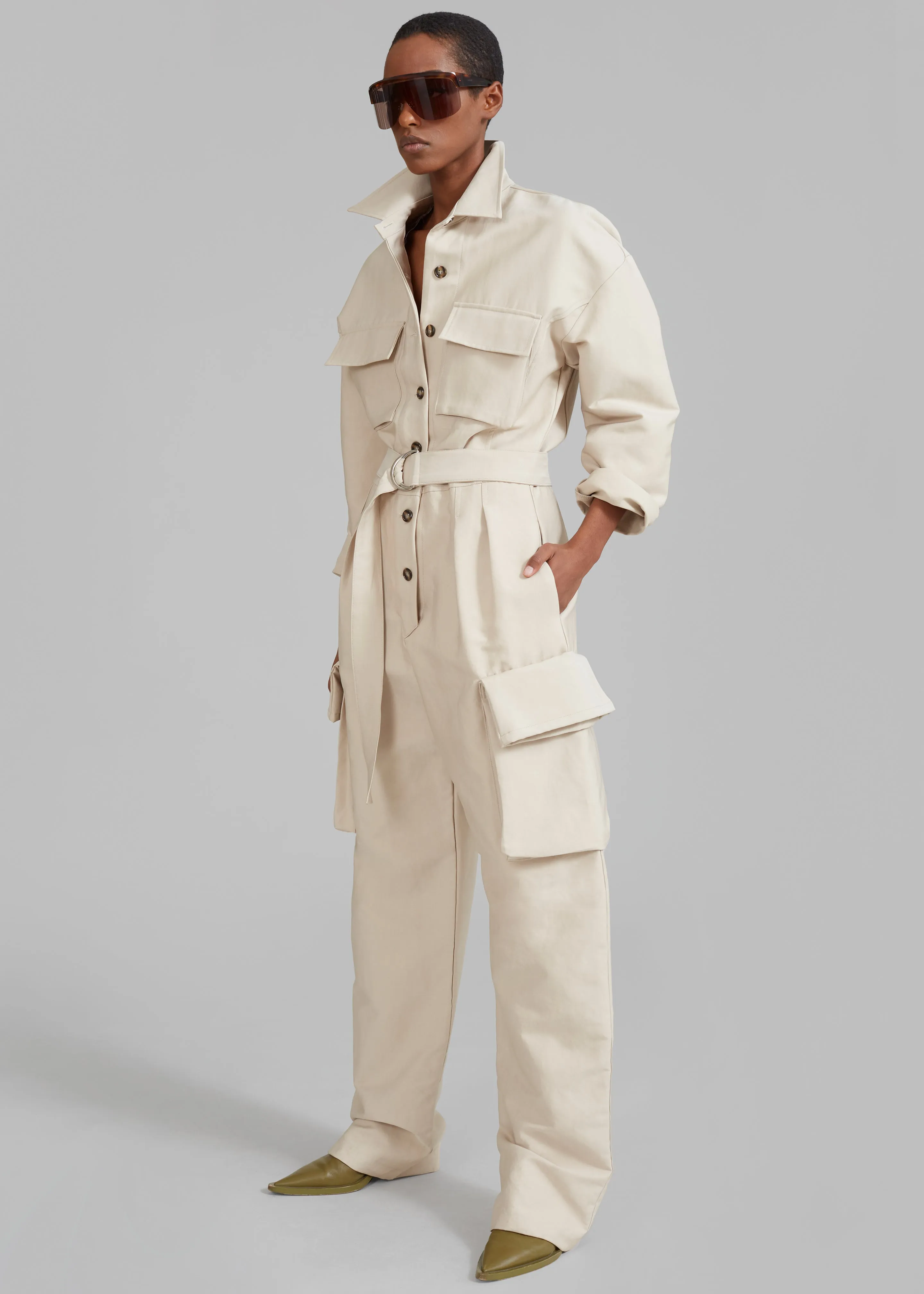 Linda Jumpsuit - Light Beige sold by Frankie Shop