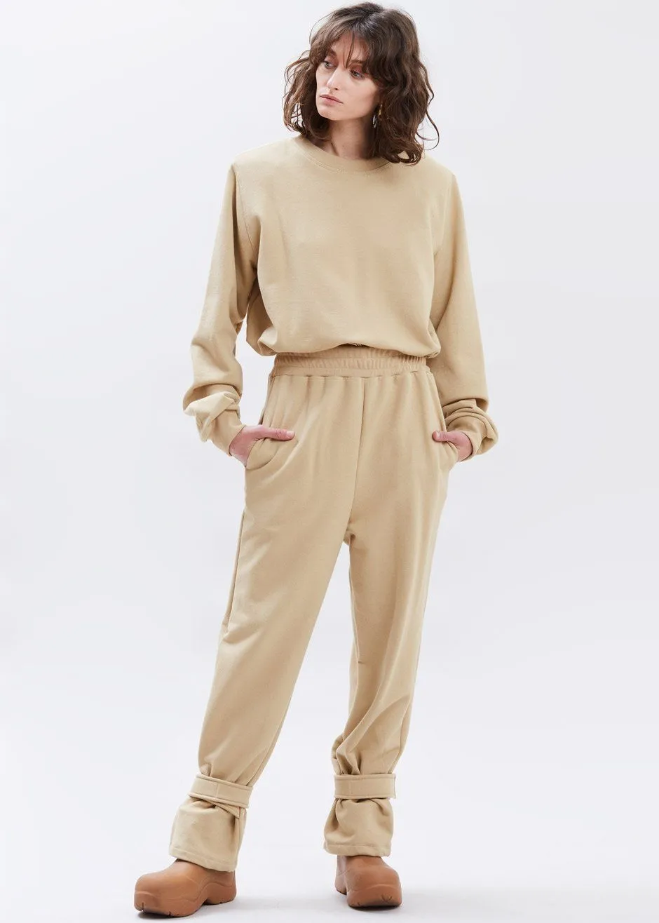 Tab Cuff Sweatpants - Camel sold by Frankie Shop product image thumbnail 5
