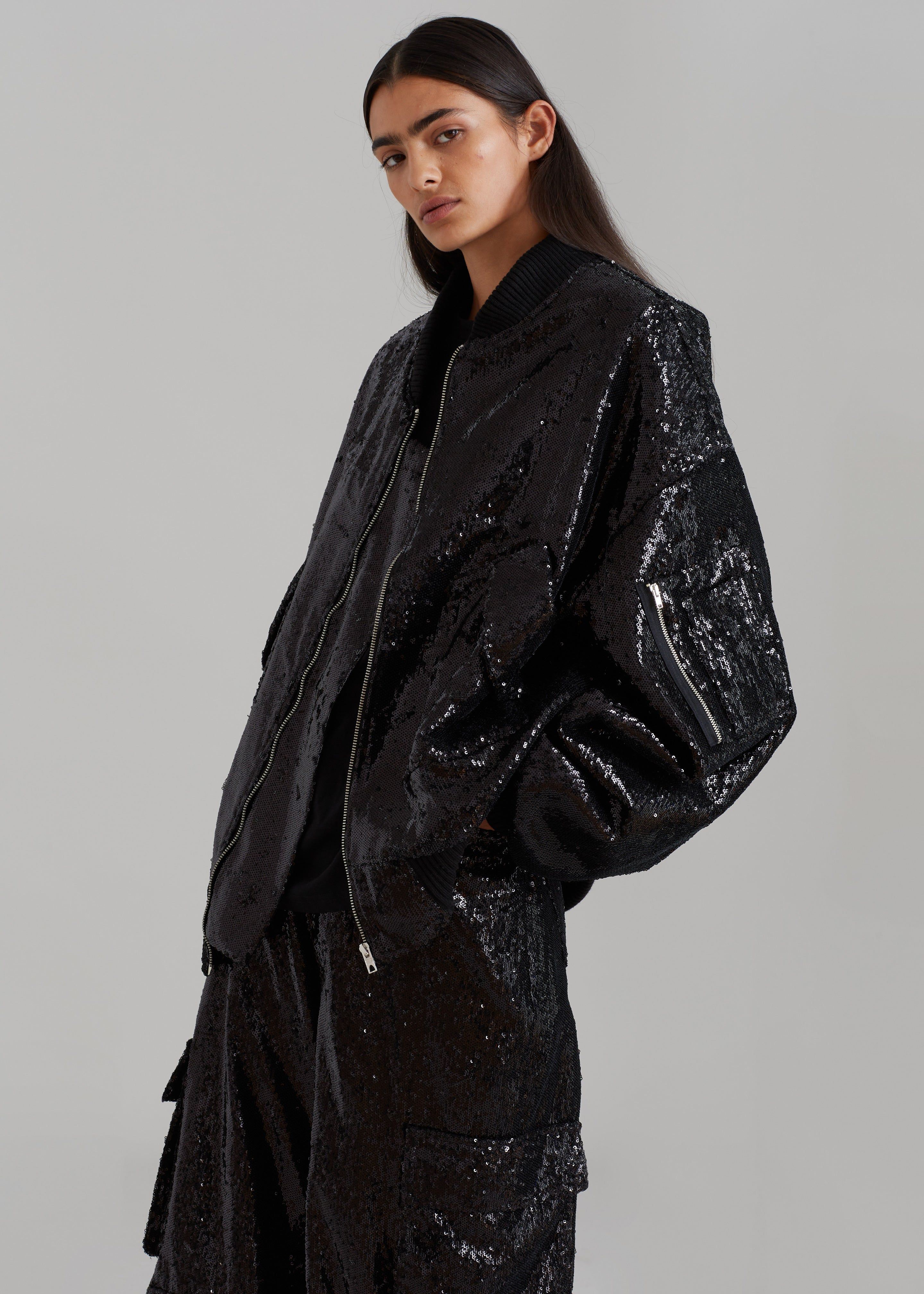 Bonnie Bomber - Black Sequins sold by Frankie Shop product image thumbnail 3