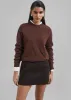 Kerrigan Wool Mini Skirt - Brown sold by Frankie Shop