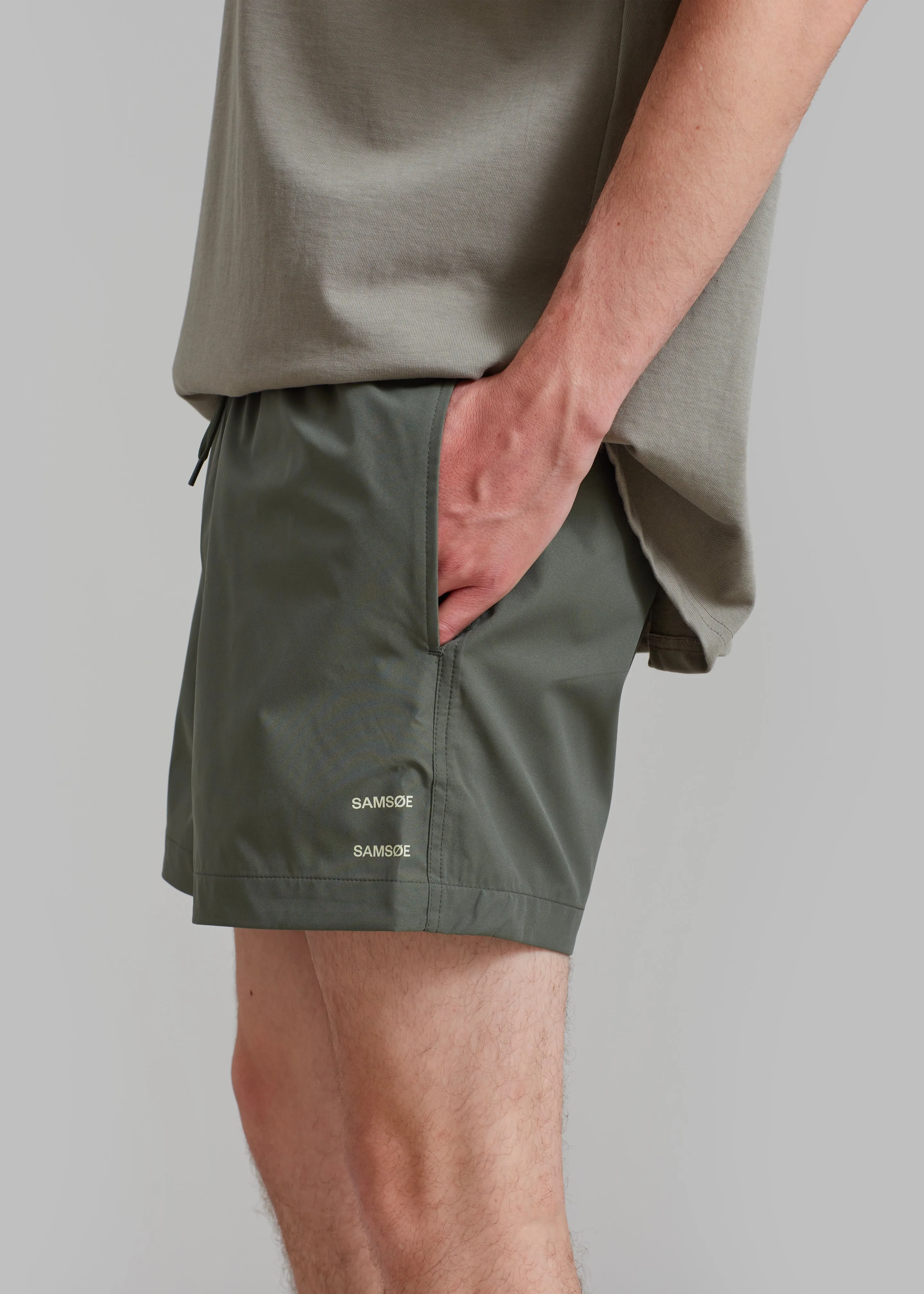 Samsøe & Samsøe Moses Swim Shorts - Beetle sold by Frankie Shop product image thumbnail 4