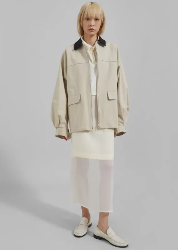 Malia Utility Jacket - Beige sold by Frankie Shop